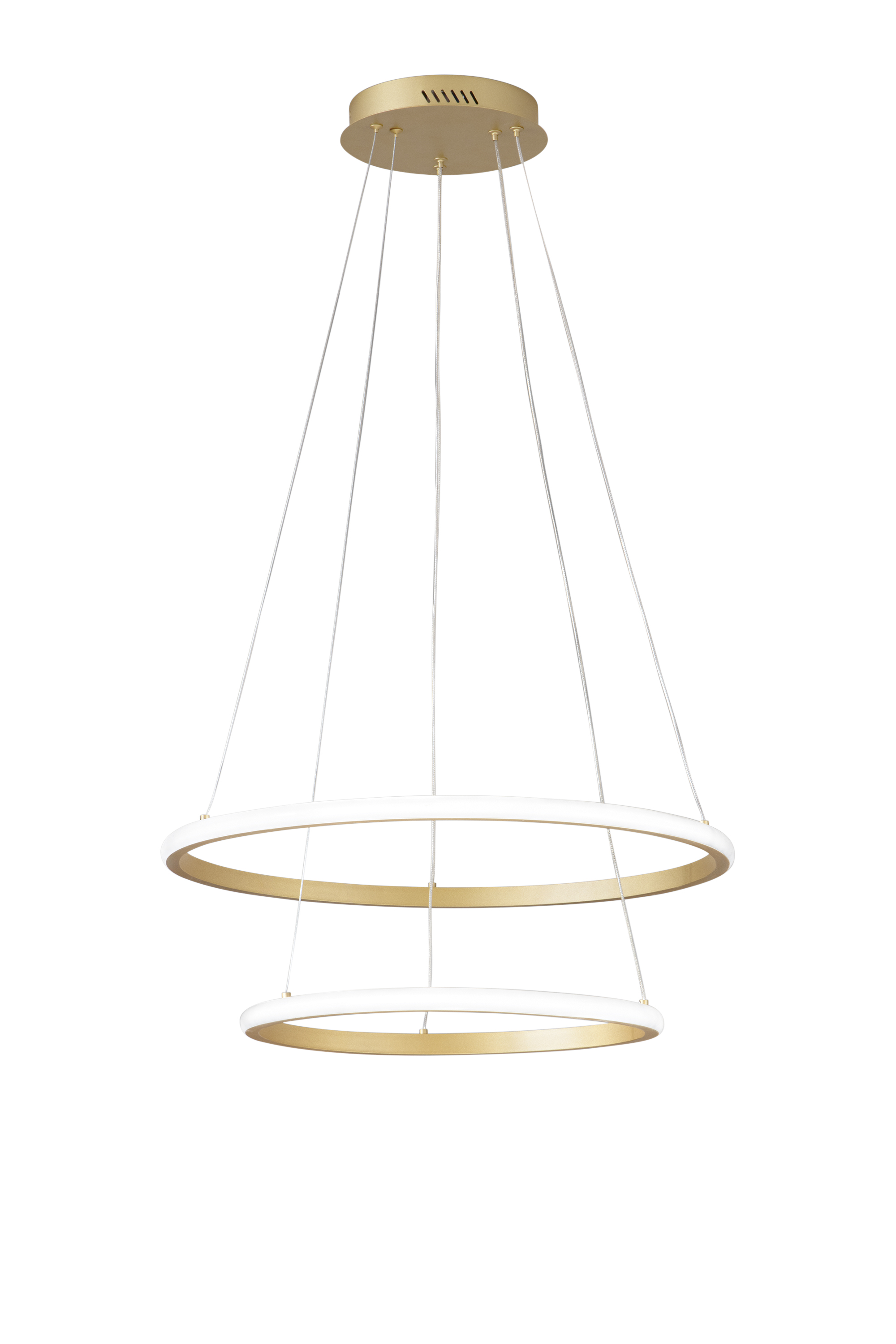 SOSPENSIONE LED AXIS ORO 31W 2635LM CCT+RGB DYGITAL CON TELECOMANDO 60/40X150CM - Luce Ambiente e Design