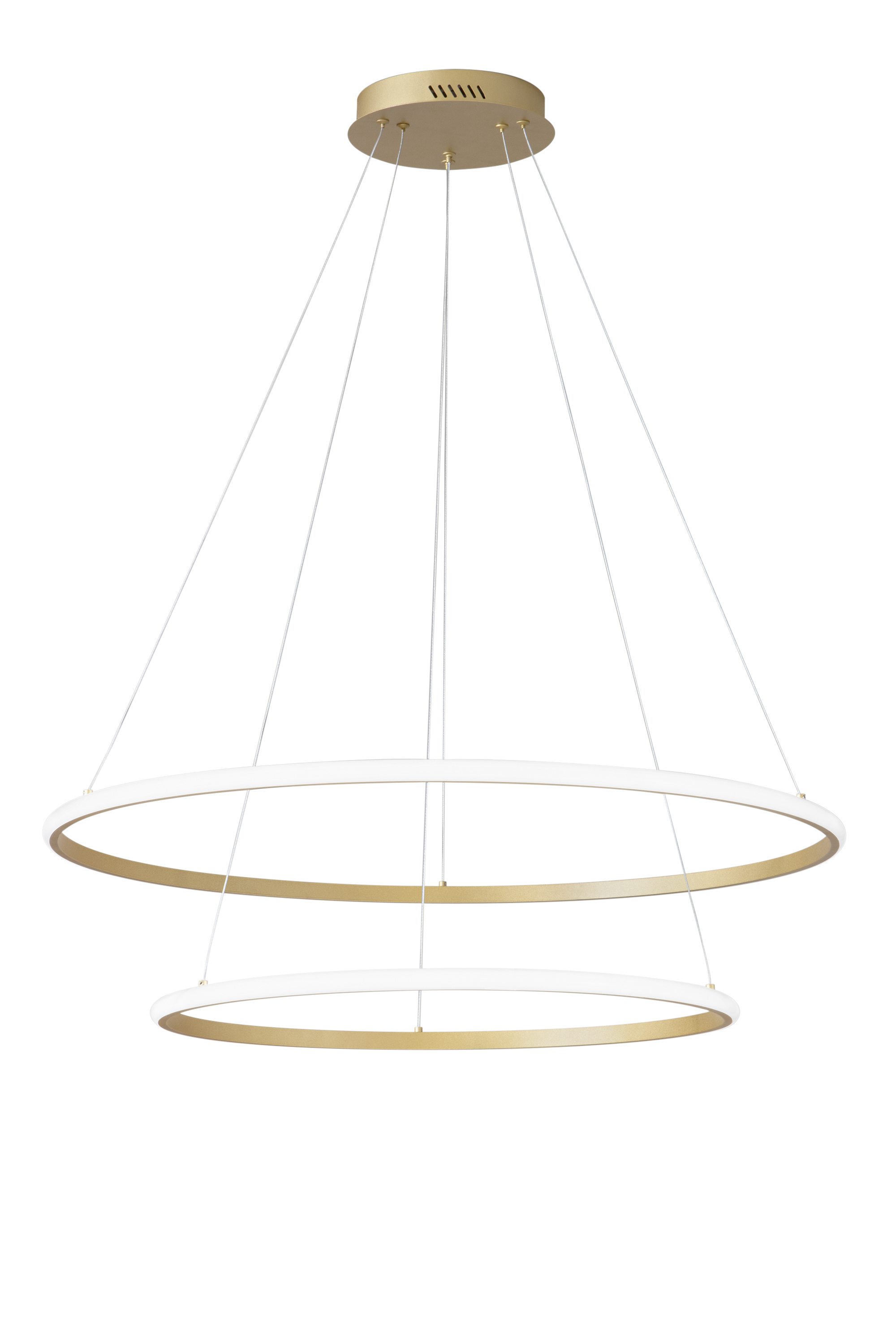 SOSPENSIONE LED AXIS ORO 70W 7700LM CCT 80/60X150CM - Luce Ambiente e Design