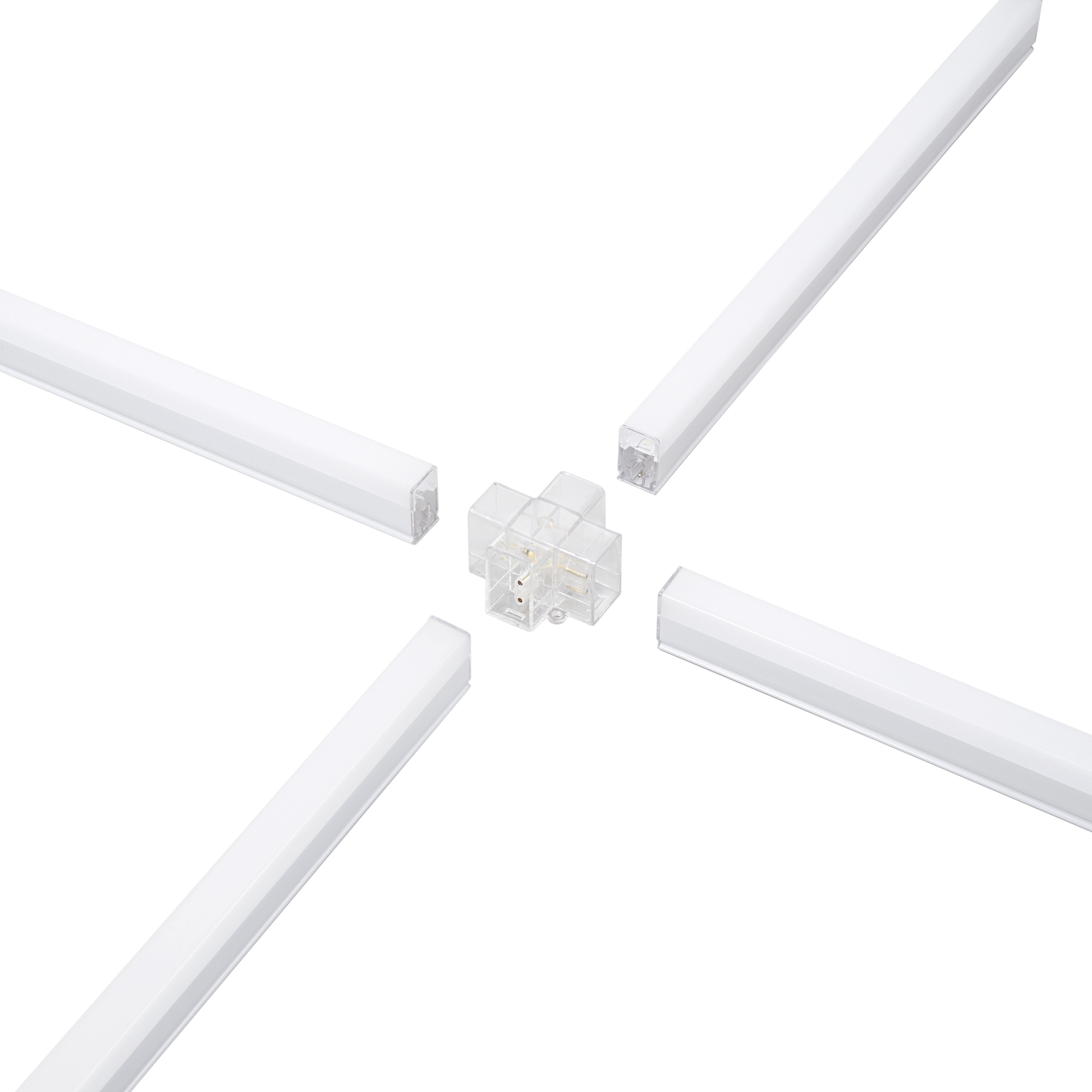 十 CROSS CONNECTOR PER BARRA LED SHAPE - Intec