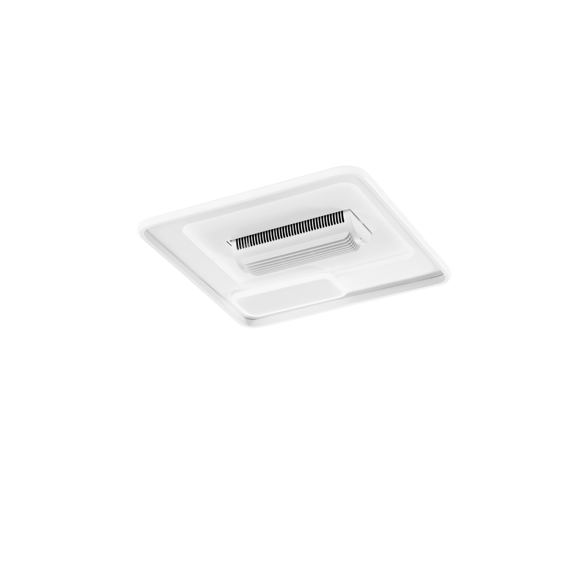 PLAFONIERA LED VENTILATORE BLYTH SENZA PALE BIANCO 48W 5280LM CCT 55X13,5CM - Intec