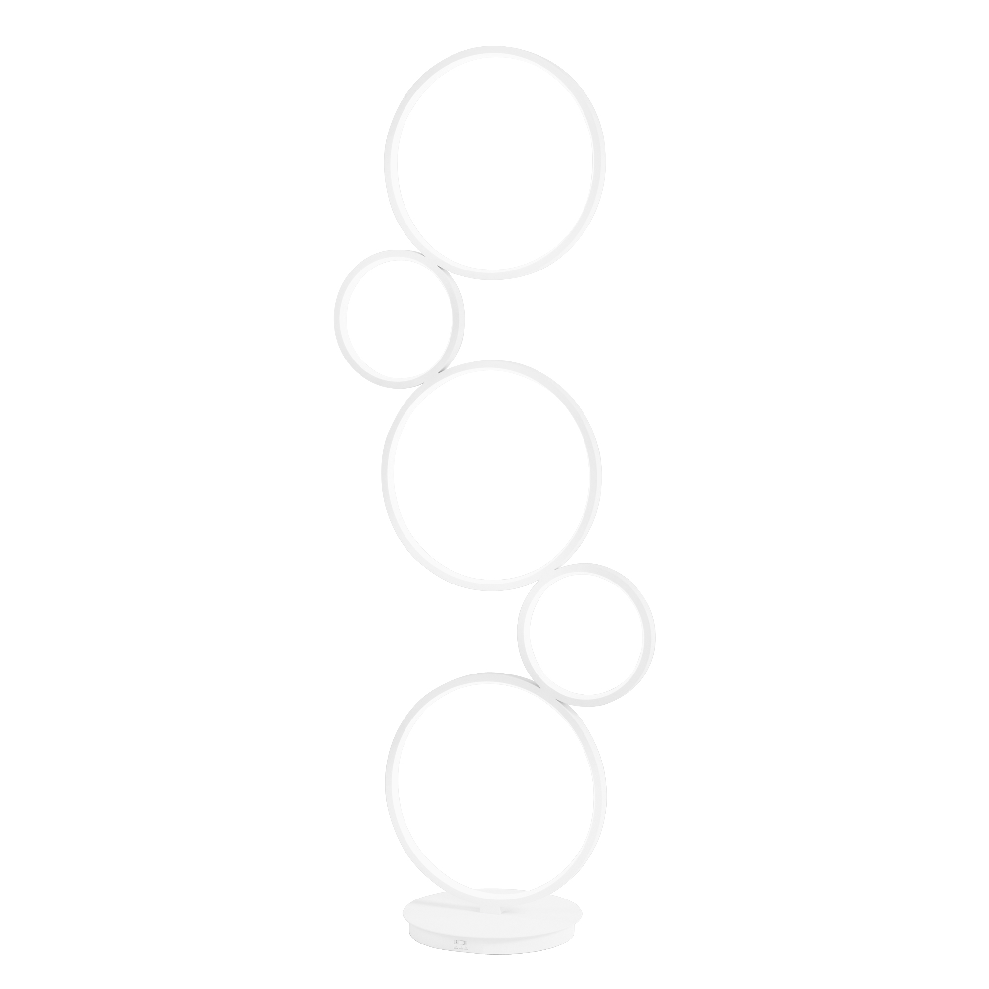 FREDY LED floor lamp in white aluminium with silicone structure, CCT, h 117 cm - Luce Ambiente e Design