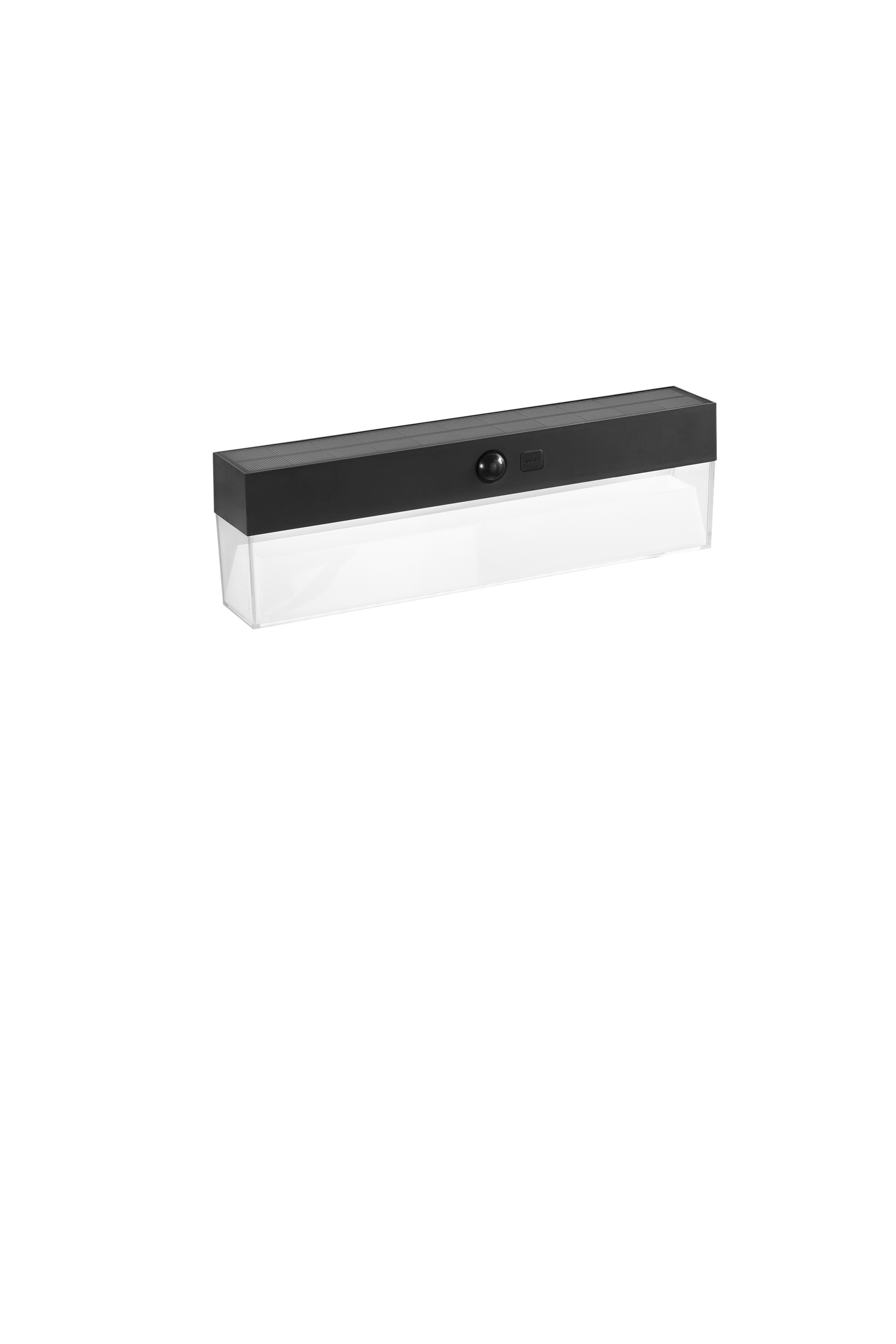 APPLIQUE LED GIZAH RETTANGOLARE 500LM 4000K CON PANNELLO SOLARE E SENSORE IP54 - Intec