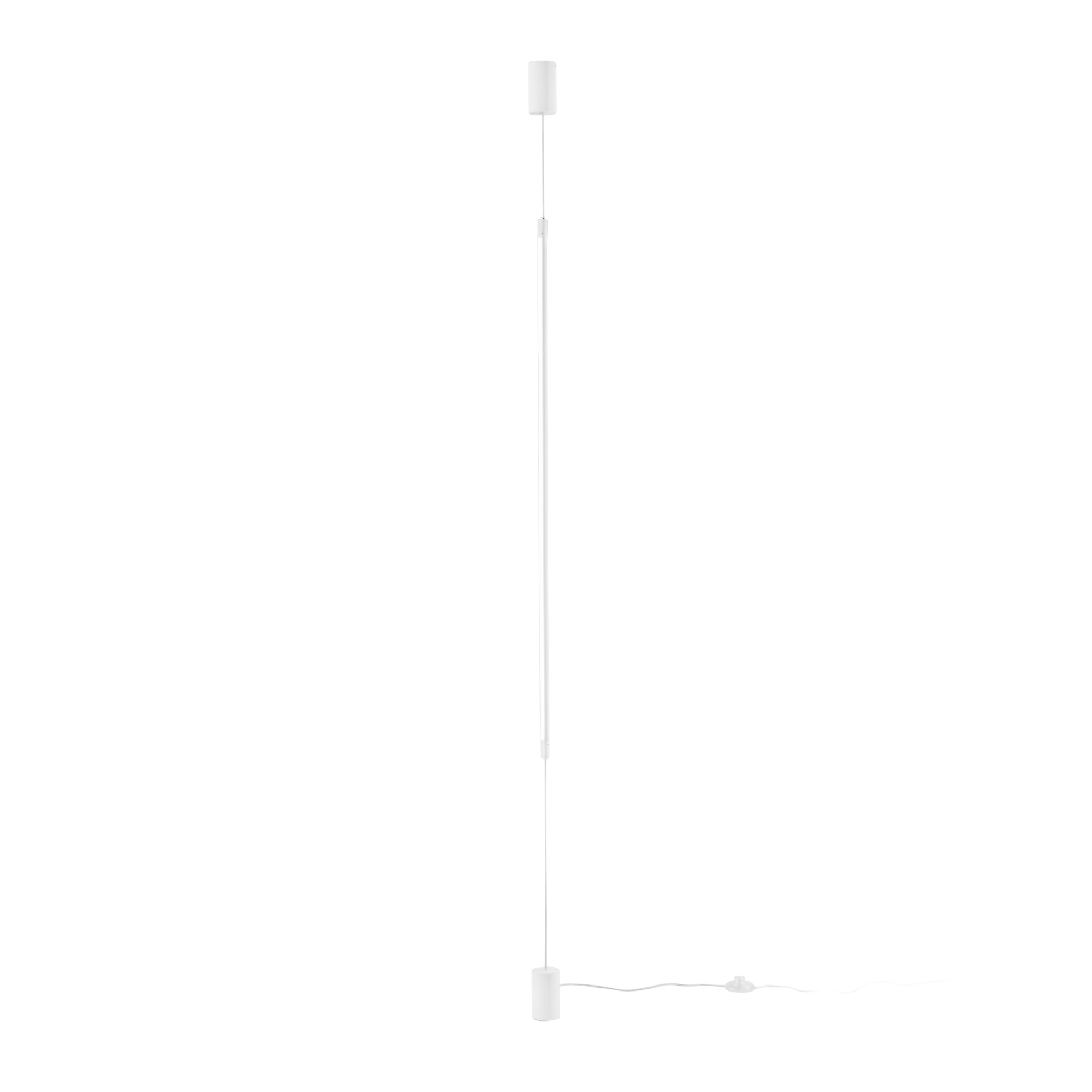 GRAVITY LED arc floor lamp in white metal, adjustable position and height, CCT - Luce Ambiente e Design