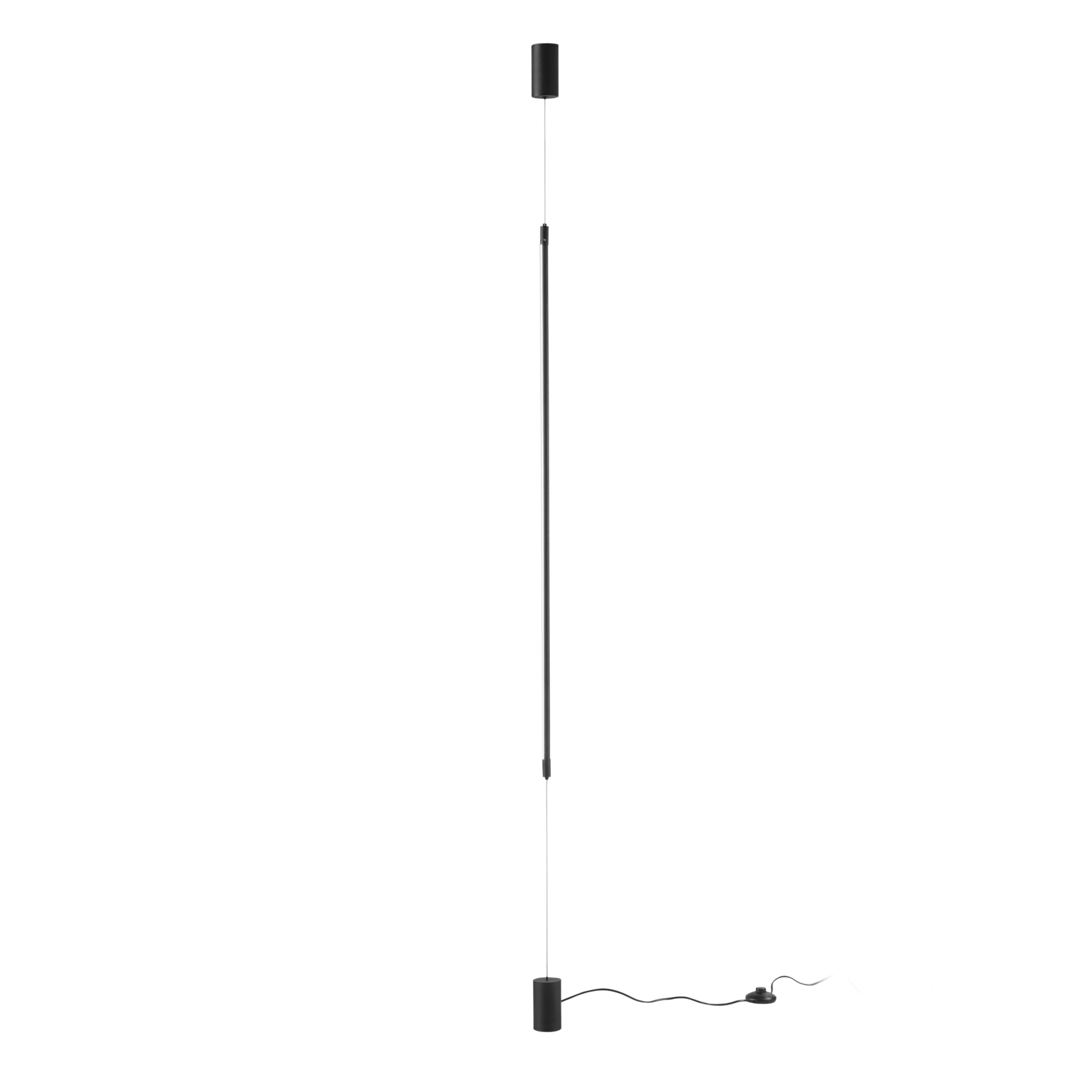 GRAVITY LED arc floor lamp in black metal, adjustable position and height, CCT - Luce Ambiente e Design