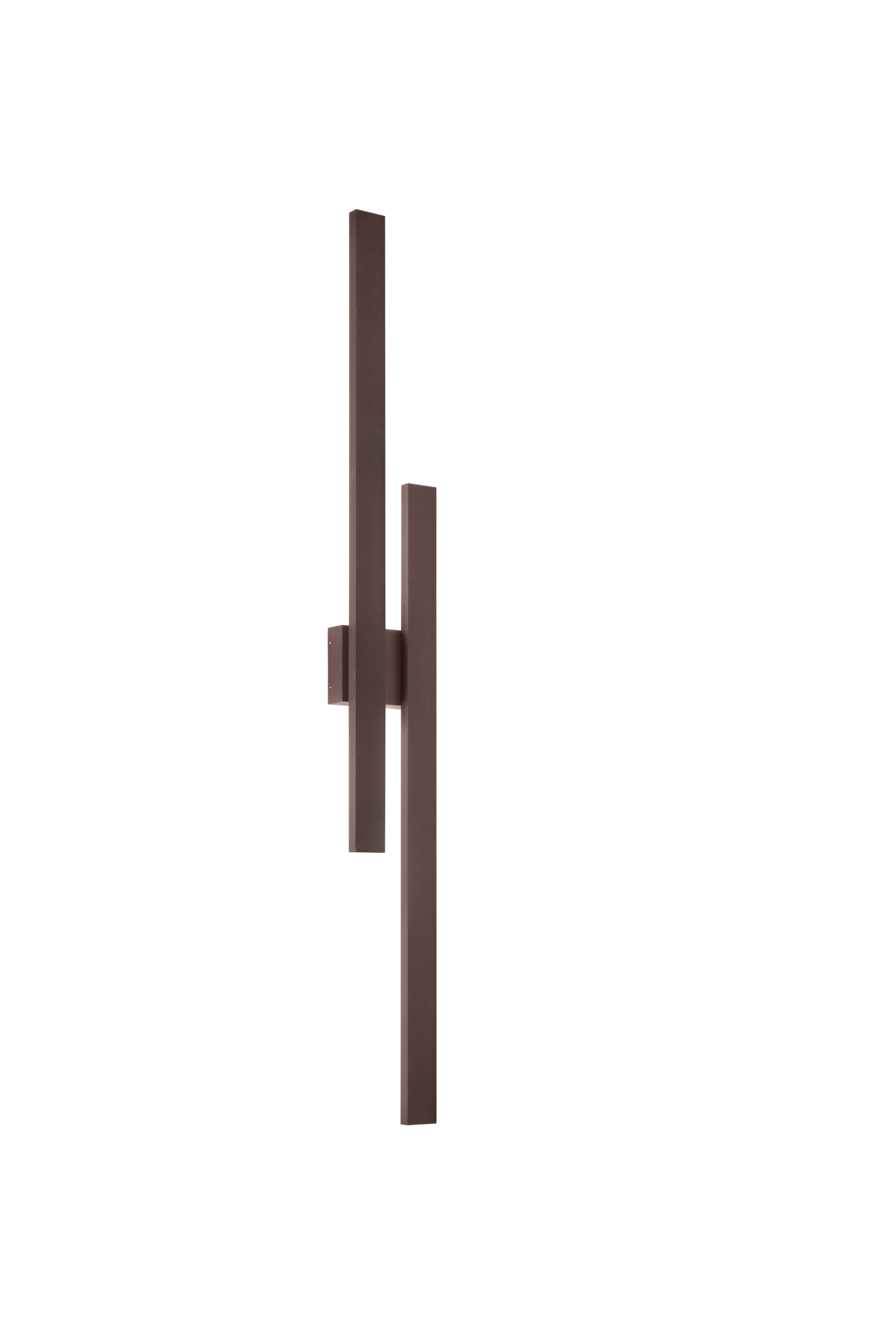 APPLIQUE LED HERCULES CORTEN IN ALLUMINIO E DIFFUSORE IN PC 47W 6800LM CCT 2700/3500/4000K IP65 60X170X1420MM - Intec