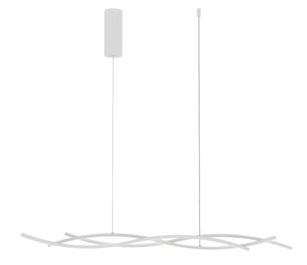 SOSPENSIONE LED KINETIC BIANCA 40W 5100LM CCT 117,2X6X105CM - Luce Ambiente e Design