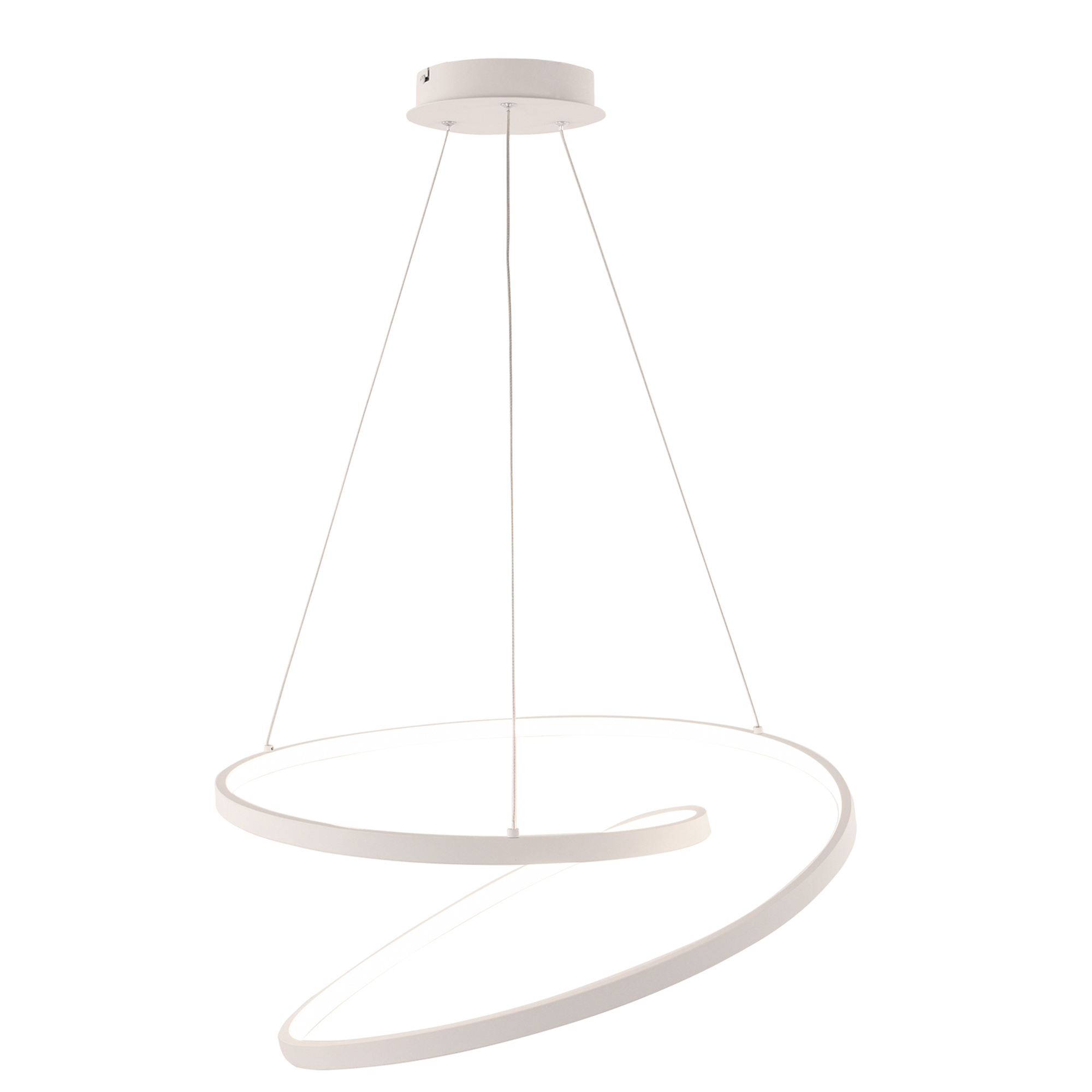 SOSPENSIONE LED LIEVE BIANCA 30W 4000LM CCT 40X6,5X150CM - Luce Ambiente e Design