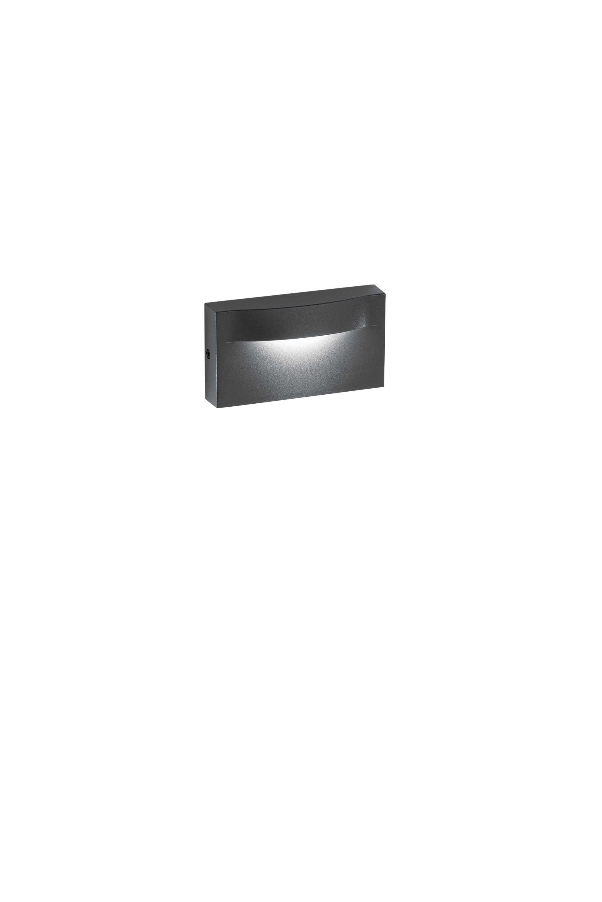 APPLIQUE LED MOBULA ANTRACITE IN ALLUMINIO 8W 1100LM 3000K IP65 420X180X165MM - Intec