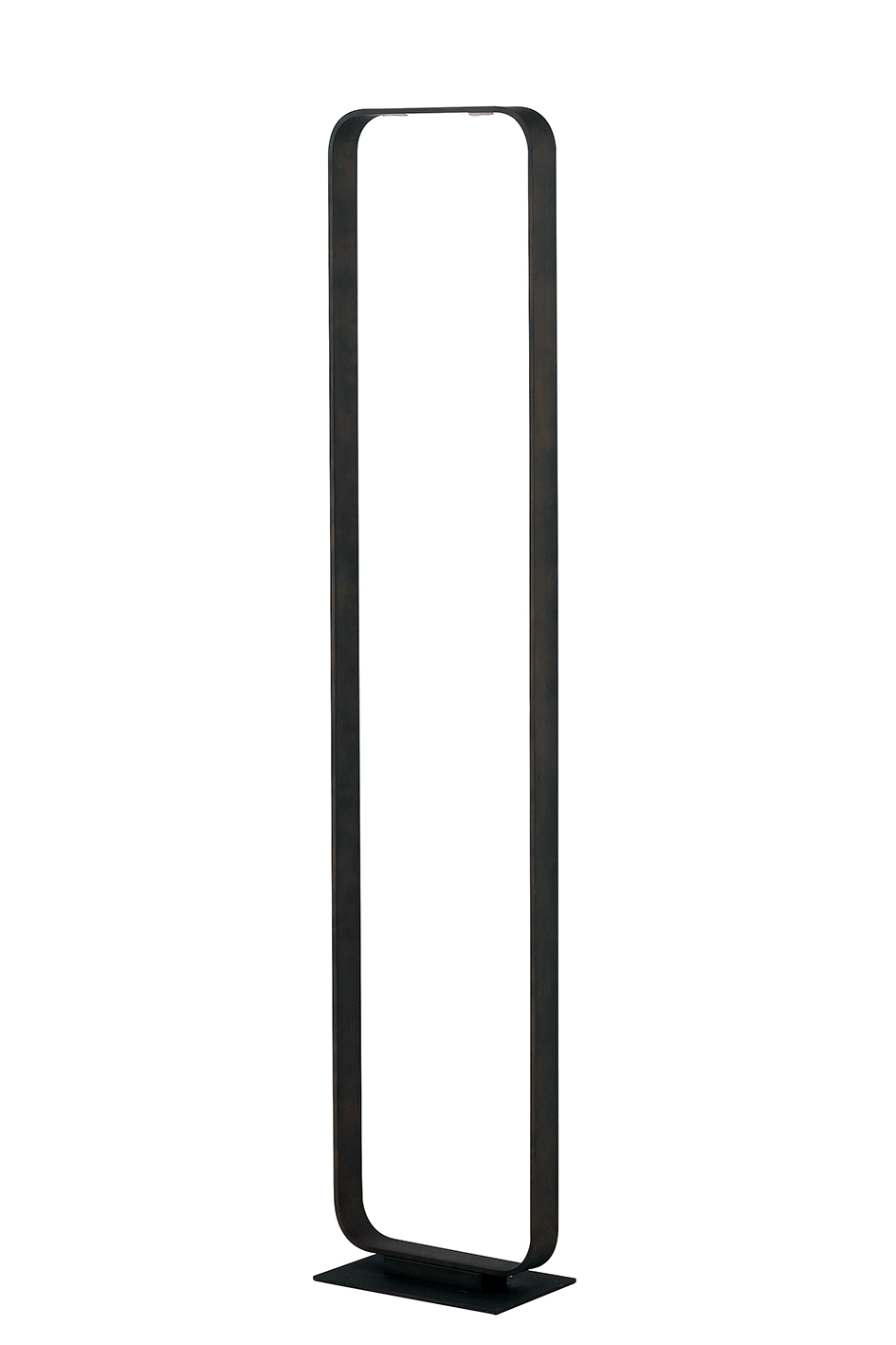 MOKA floor lamp in brown aluminium with 2 LEDs, 4000K (natural light) - Luce Ambiente e Design