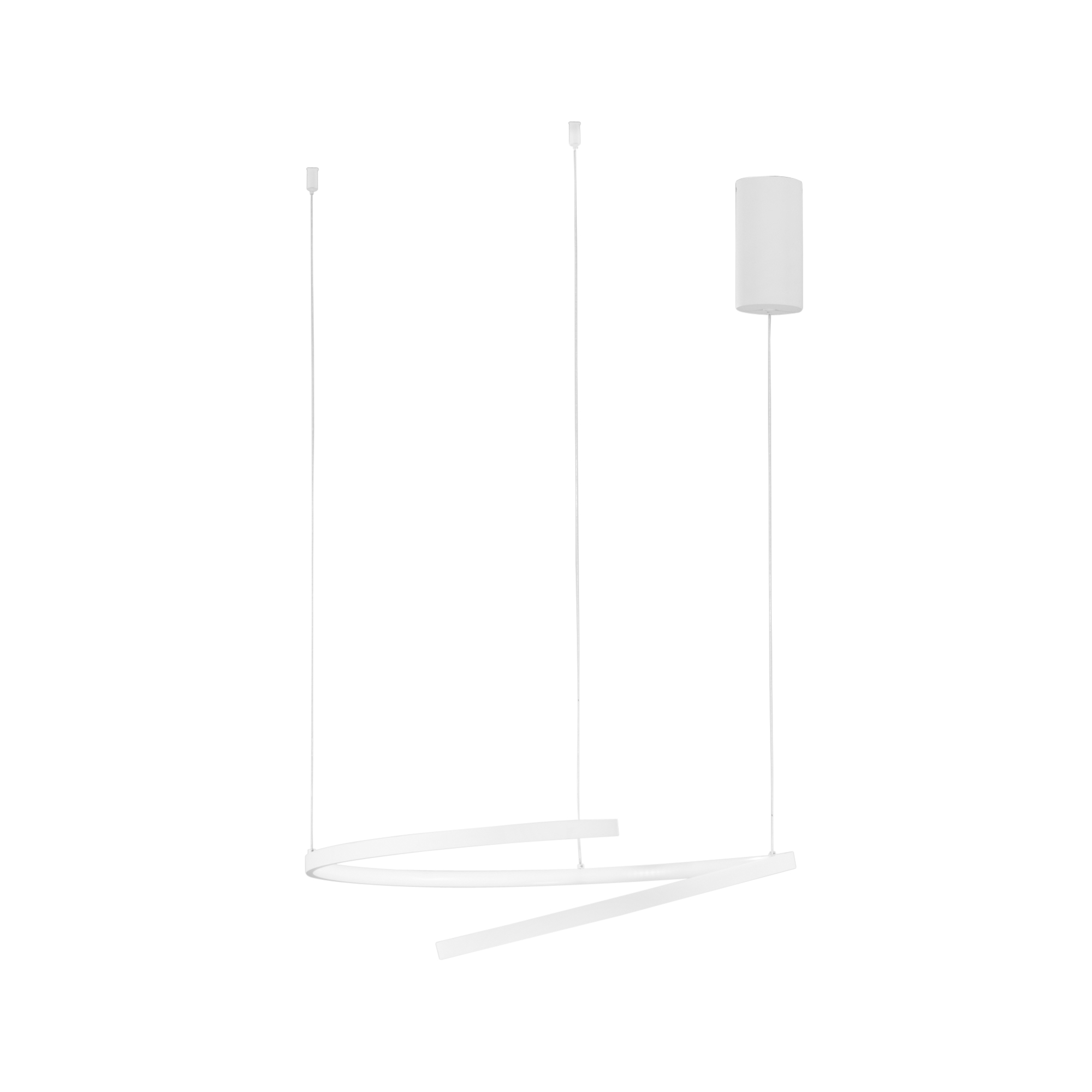 SOSPENSIONE LED MOMA BIANCA 38W 6090LM CCT 60X12X150CM - Luce Ambiente e Design