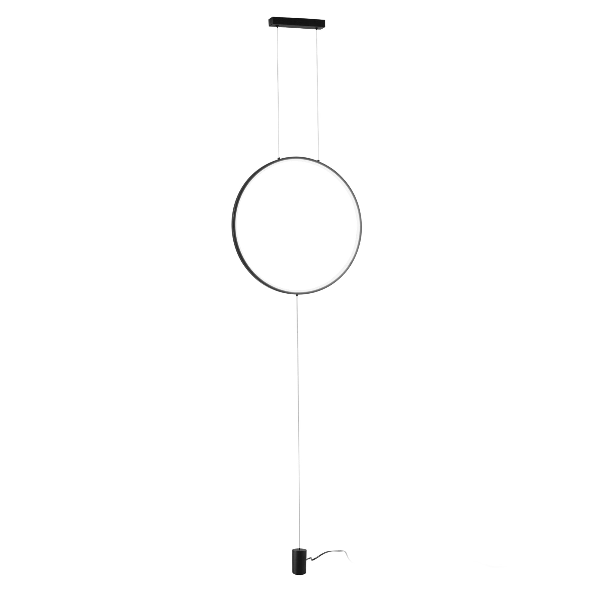 PORTAL LED arc floor lamp in black metal, CCT - Luce Ambiente e Design