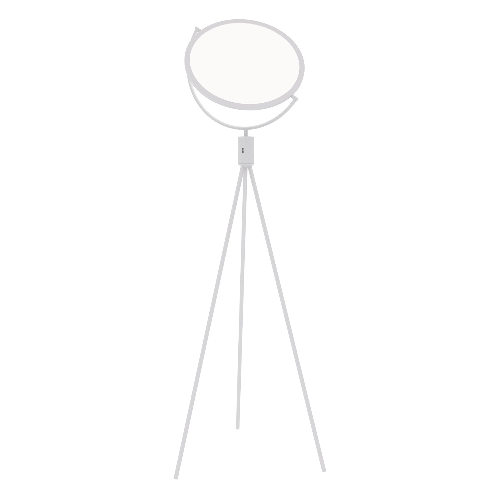 RADAR LED floor lamp in white metal with adjustable diffuser, CCT - Luce Ambiente e Design