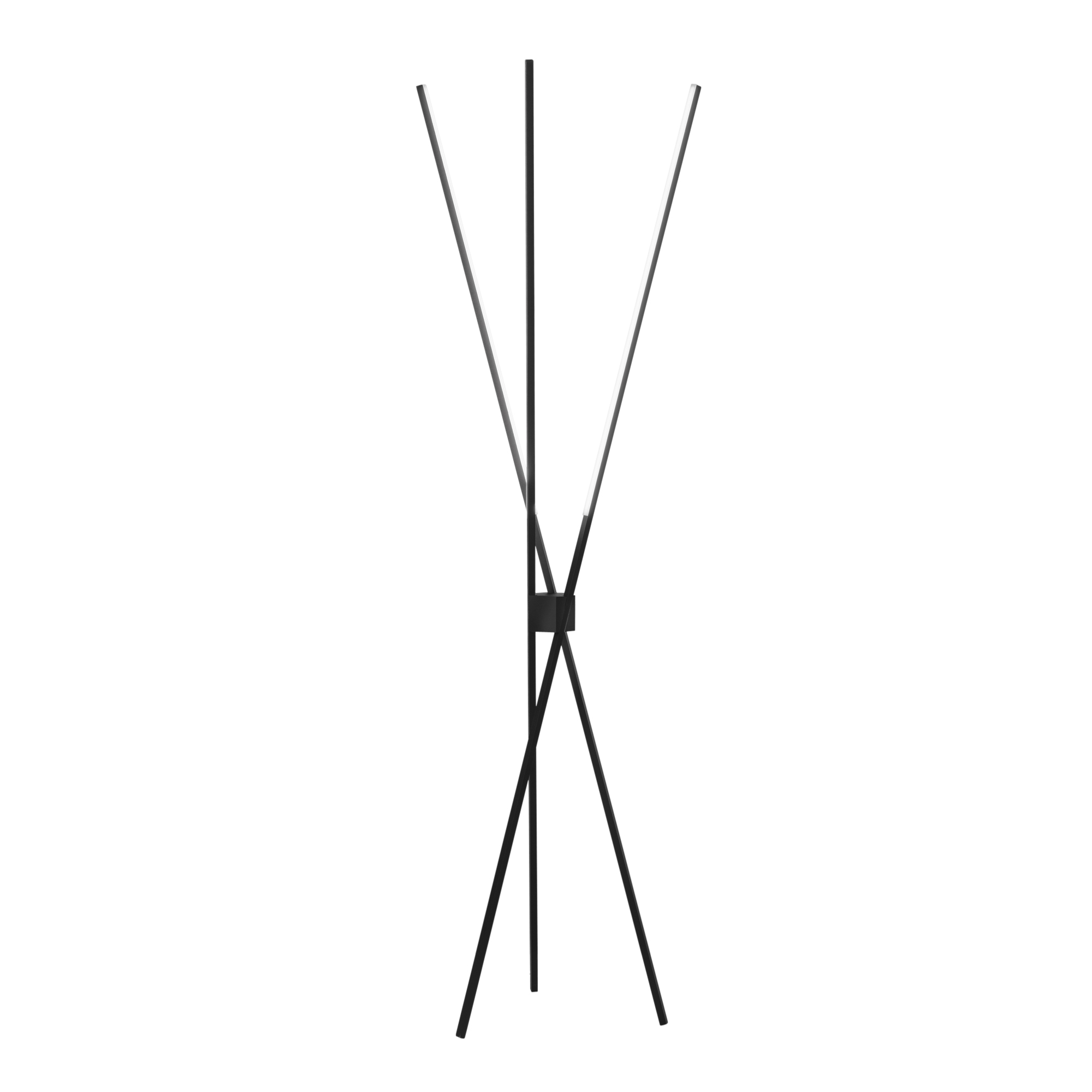SHANGHAI LED floor lamp with 3 light points in black aluminium, CCT - Luce Ambiente e Design