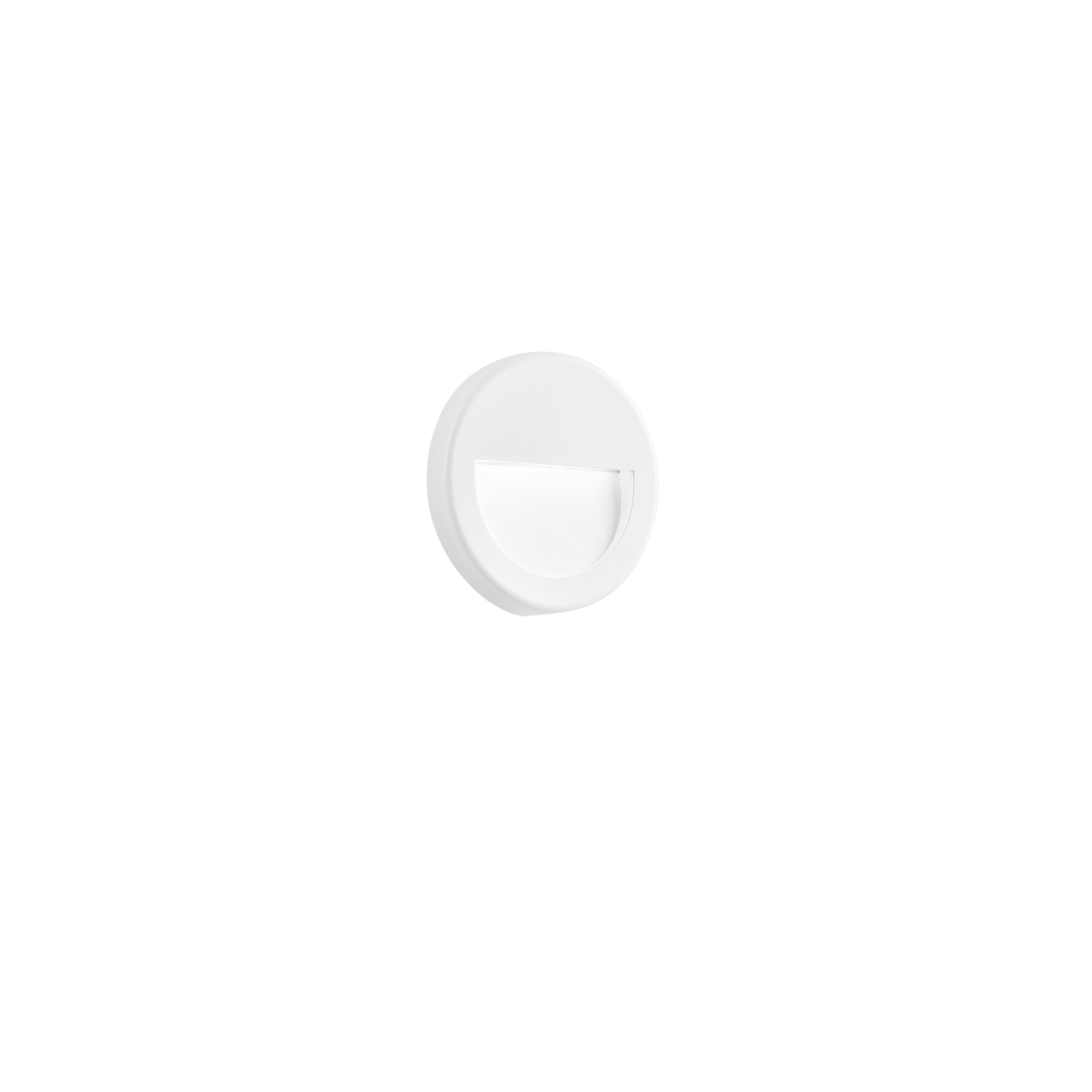 APPLIQUE LED SEGNAPASSI SMILE BIANCA IN POLICARBONATO 2,5W 300LM 4000K IP54 11X11X1,5CM - Intec