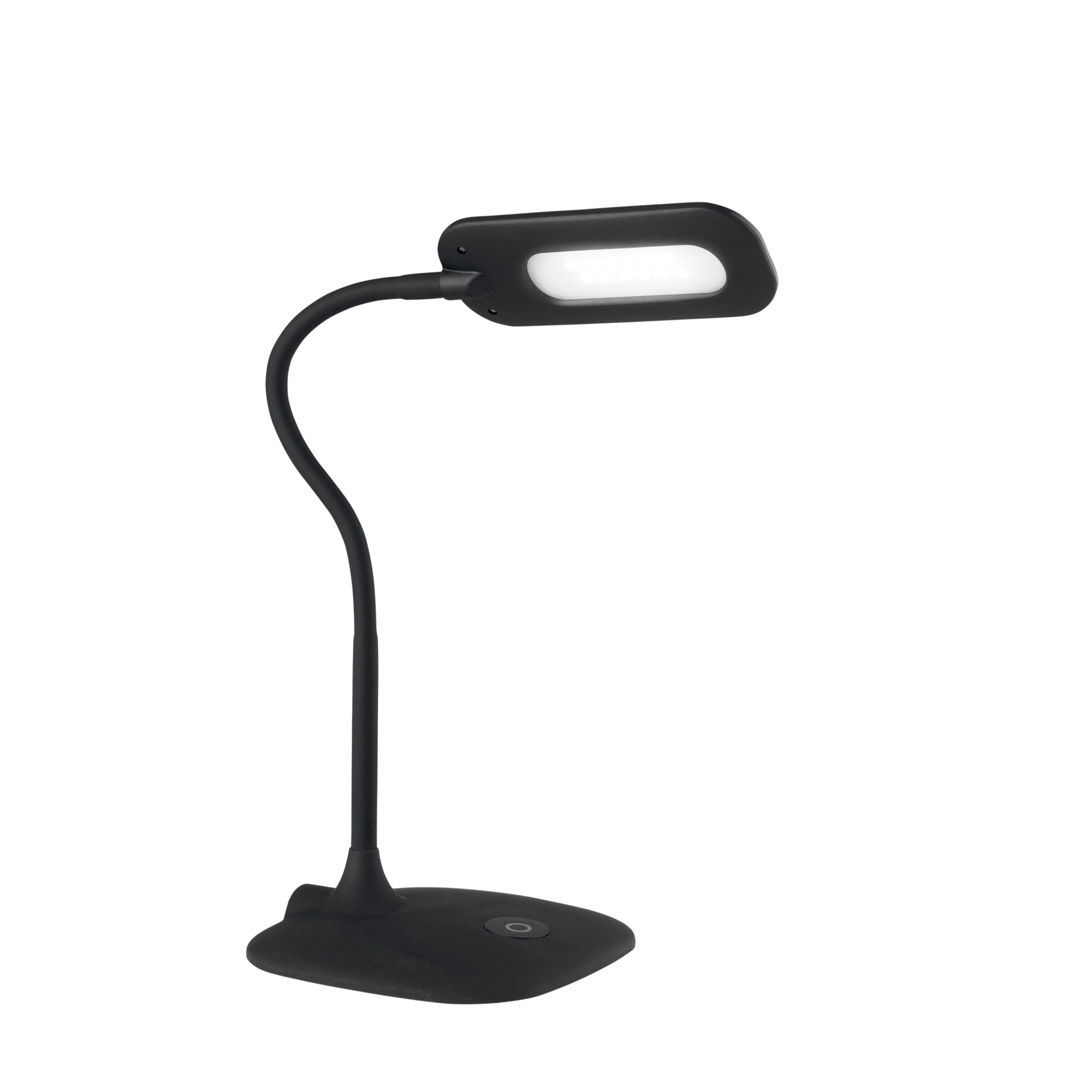 LAMPADA DA LETTURA LED DARWIN NERA CON BRACCIO ORIENTABILE 4,8W 700LM 4000K DIMMERABILE 16X16X53,5CM - Luce Ambiente e Design