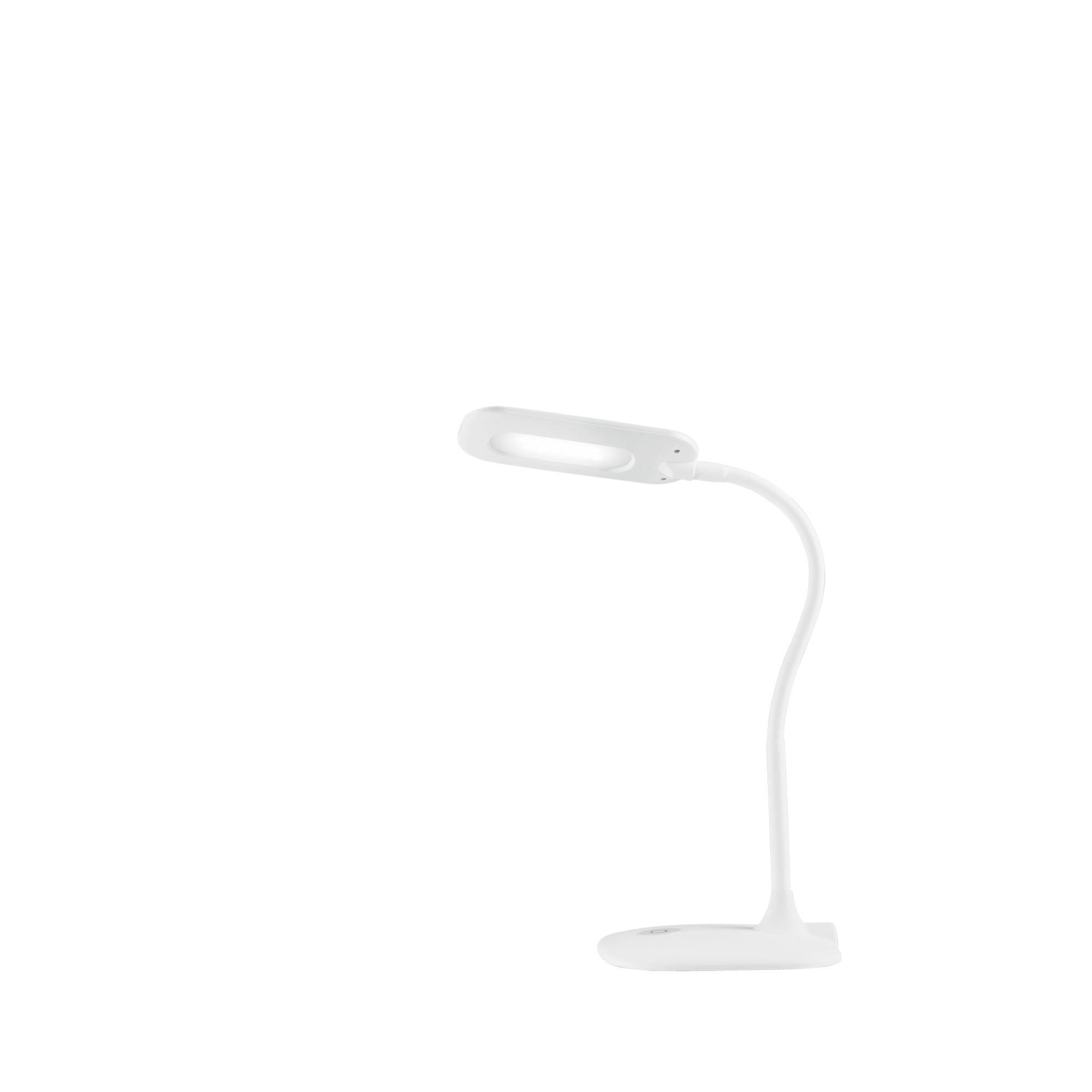 LAMPADA DA LETTURA LED DARWIN BIANCA CON BRACCIO ORIENTABILE 4,8W 700LM 4000K DIMMERABILE 16X16X53,5 - Luce Ambiente e Design