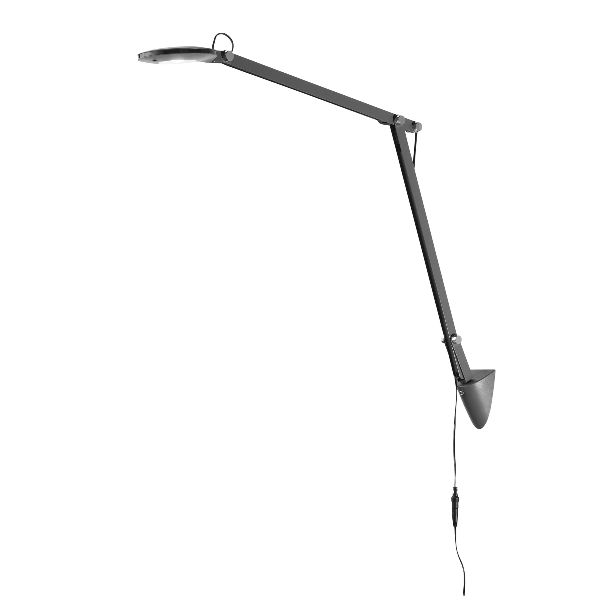 LAMPADA DA LETTURA LED LOCKE GRIGIA 6W 700LM 4000K 53X55CM - Luce Ambiente e Design