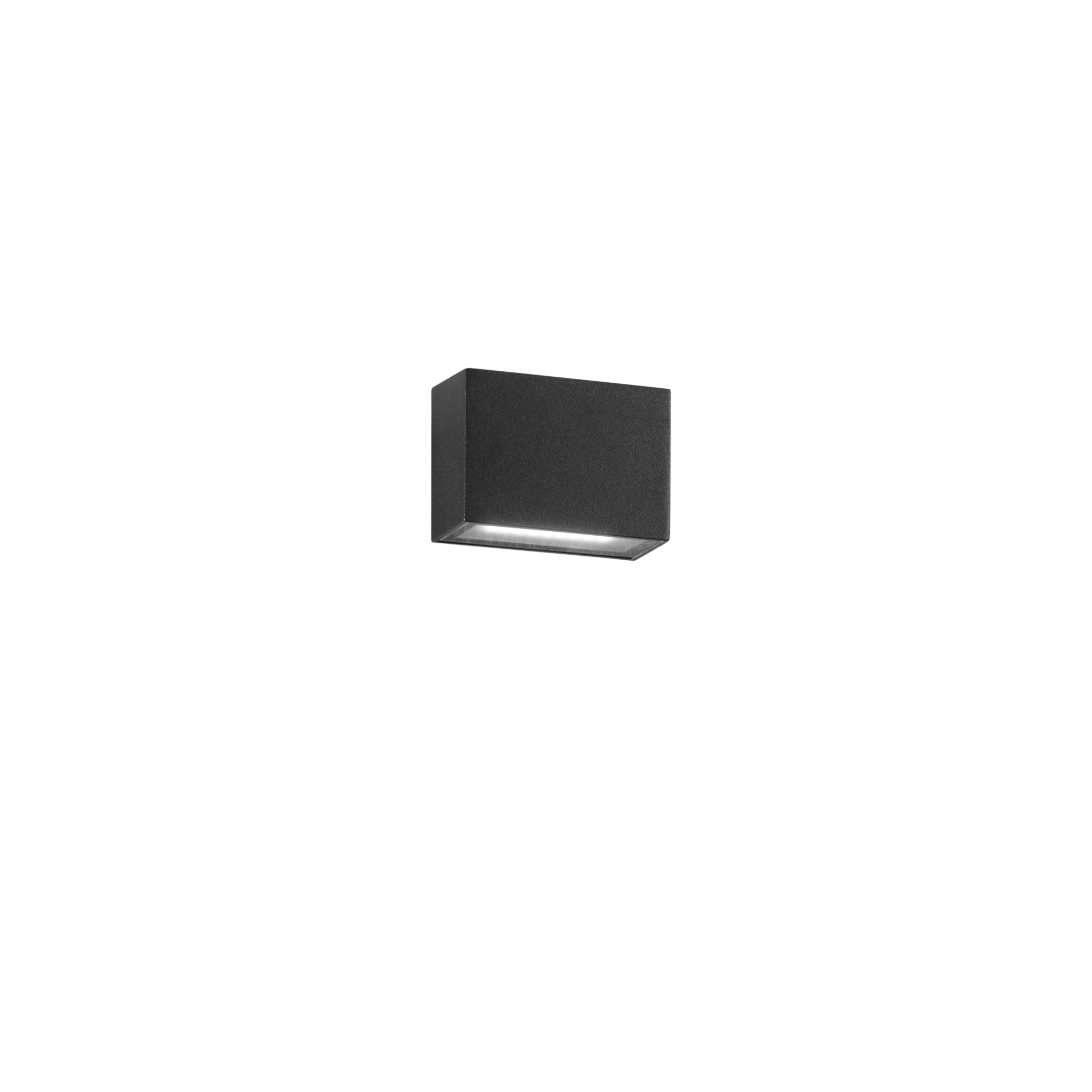 AGERA outdoor LED wall light in black aluminum 2x3W CCT 9 cm - Intec