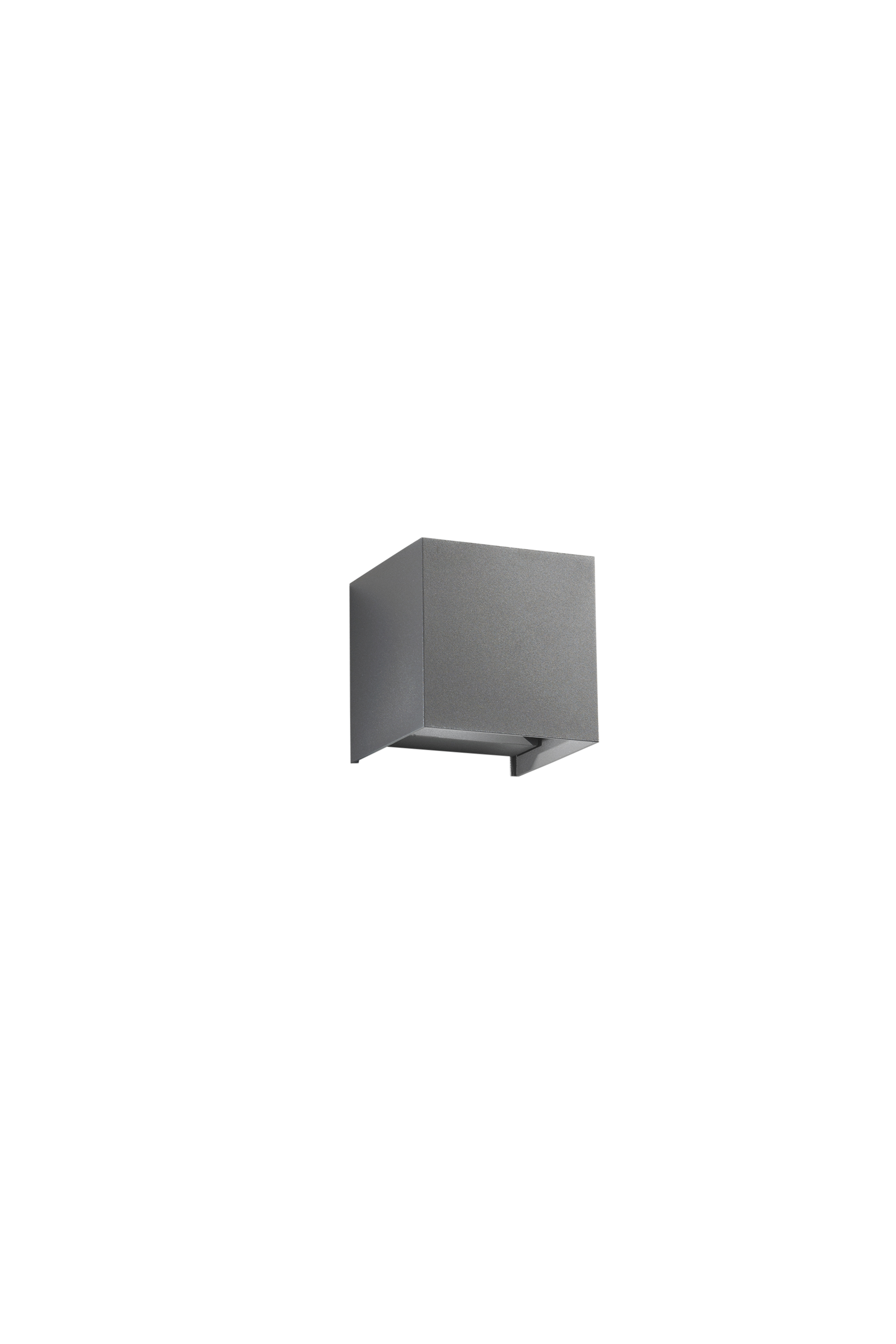 APPLIQUE BIEMISSIONE LED ALFA GRIGIO 2X10W 1800LM CCT IP54 12X12X12CM - Intec