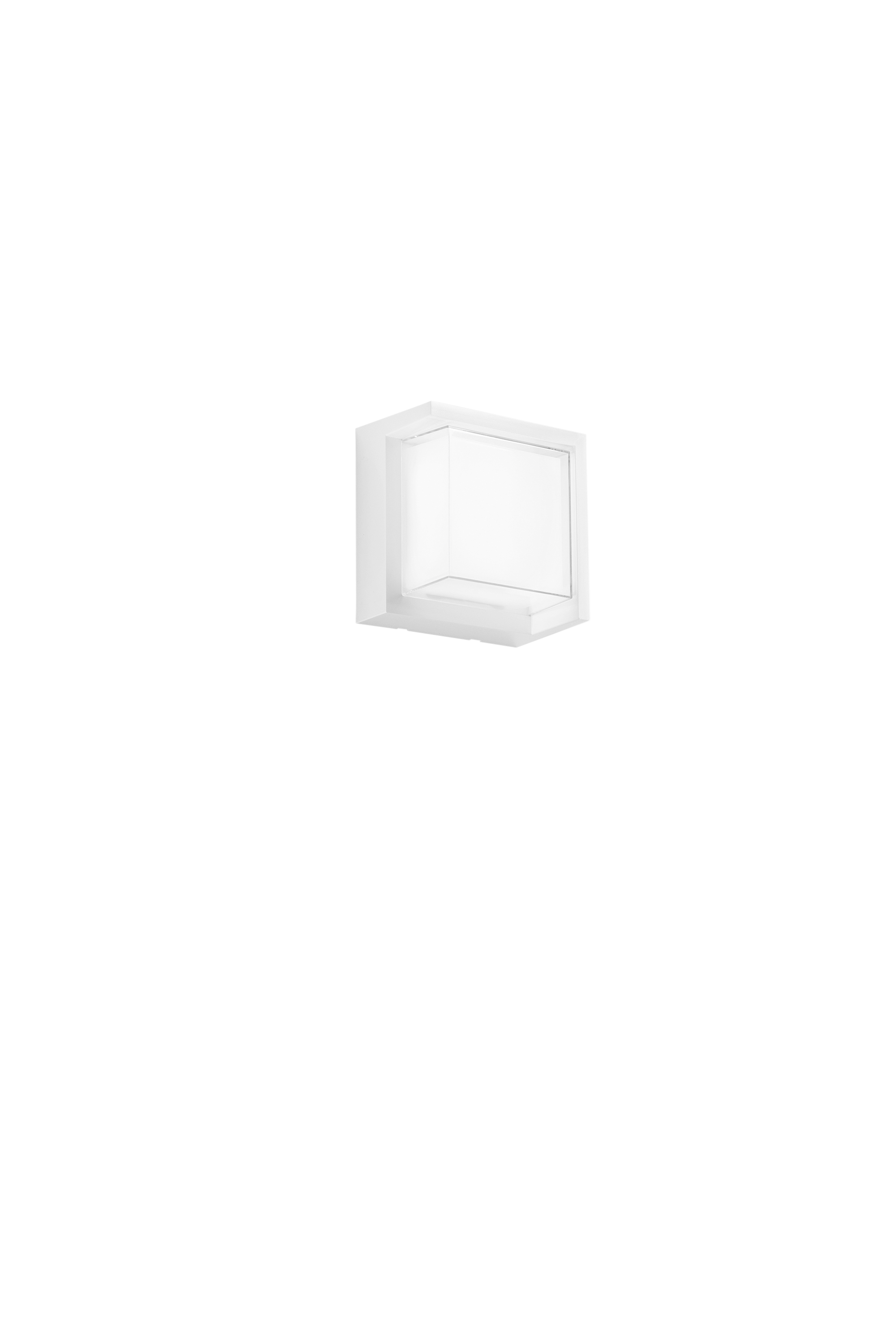 APPLIQUE LED BLOCK BIANCO QUADR. 15W 1880LM CCT 3000/4200/6500K 16X16X10CM - Intec