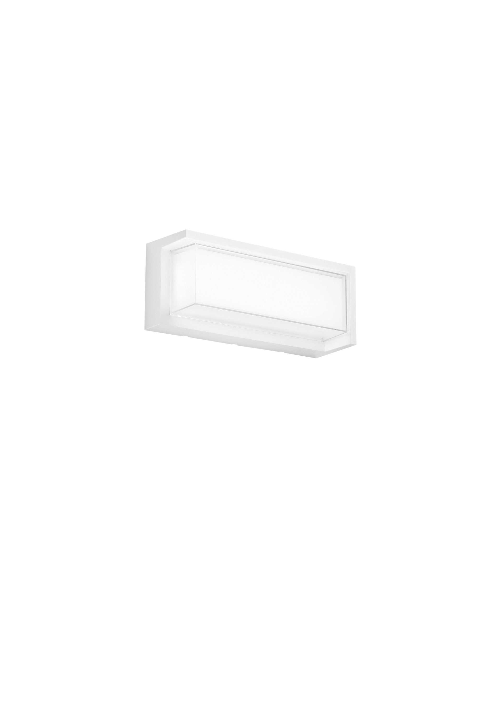 APPLIQUE LED BLOCK BIANCO RETT. 24W 3210LM CCT 3000/4200/6500K 32X13X10CM - Intec