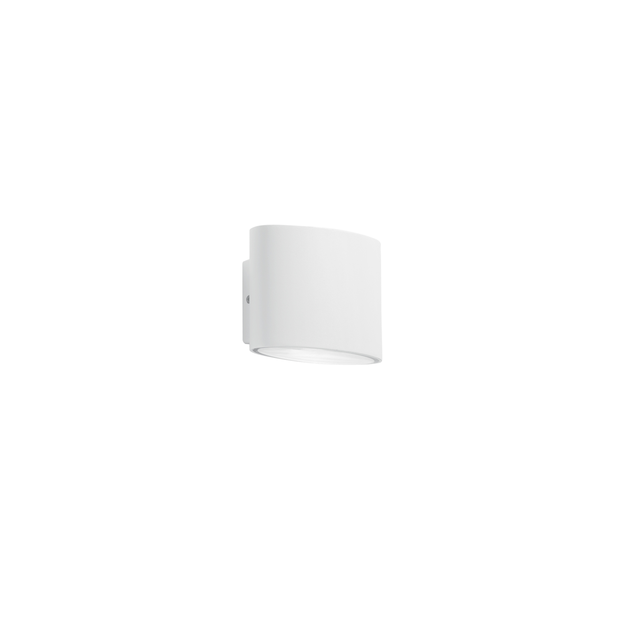 BOXTER outdoor LED wall light in white aluminum with CCT IP44 - Intec