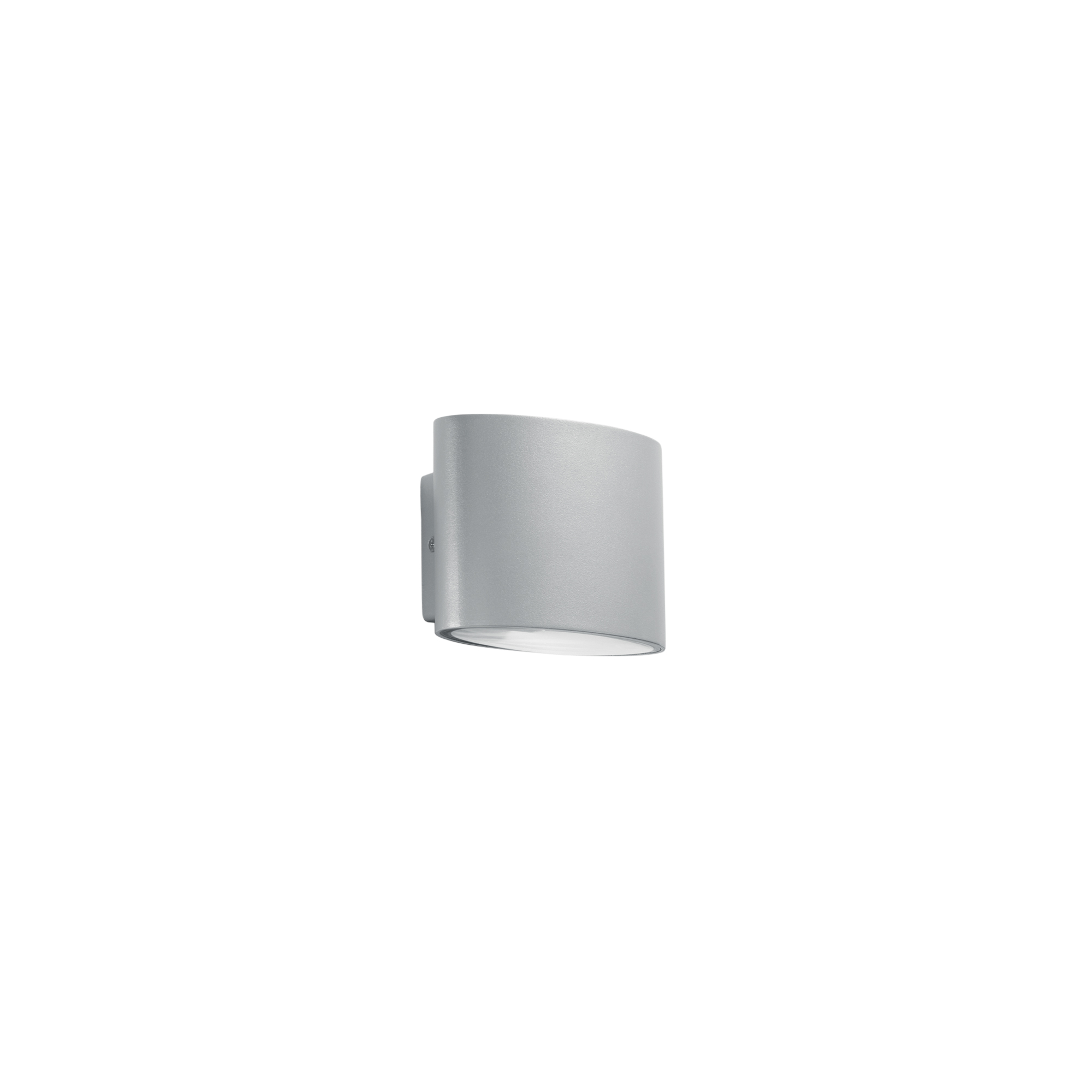 BOXTER outdoor LED wall light in silver aluminum with CCT IP44 - Intec
