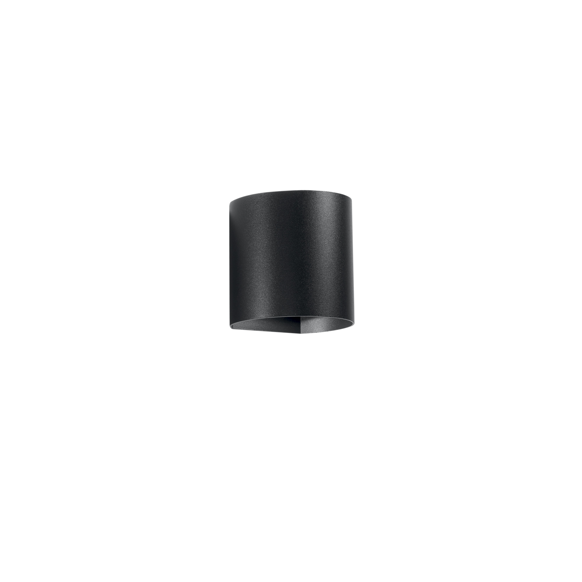 GOLF outdoor LED wall light in black aluminum, dual-emission light, CCT - Intec