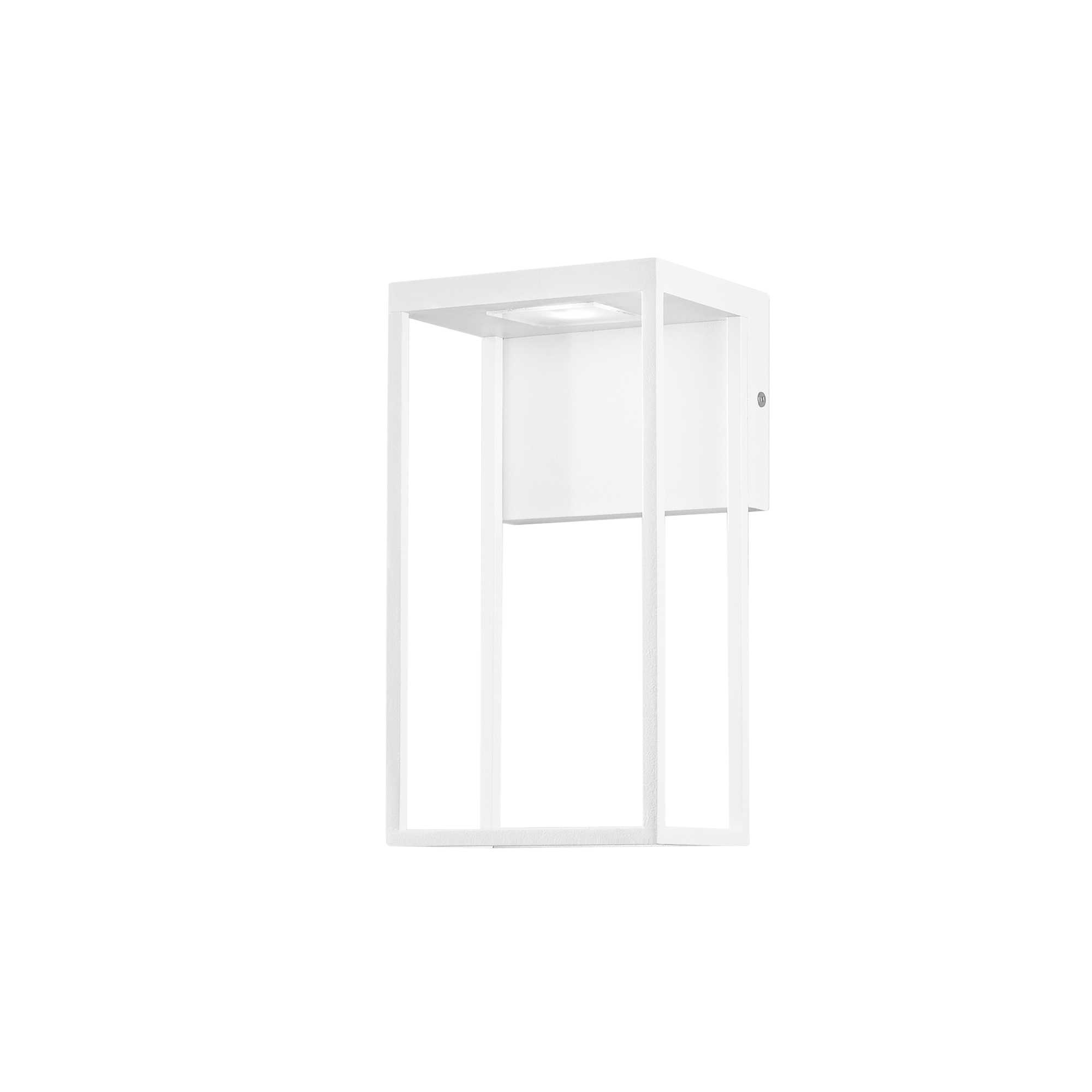 GRIS outdoor LED wall light in white aluminum, CCT - Intec