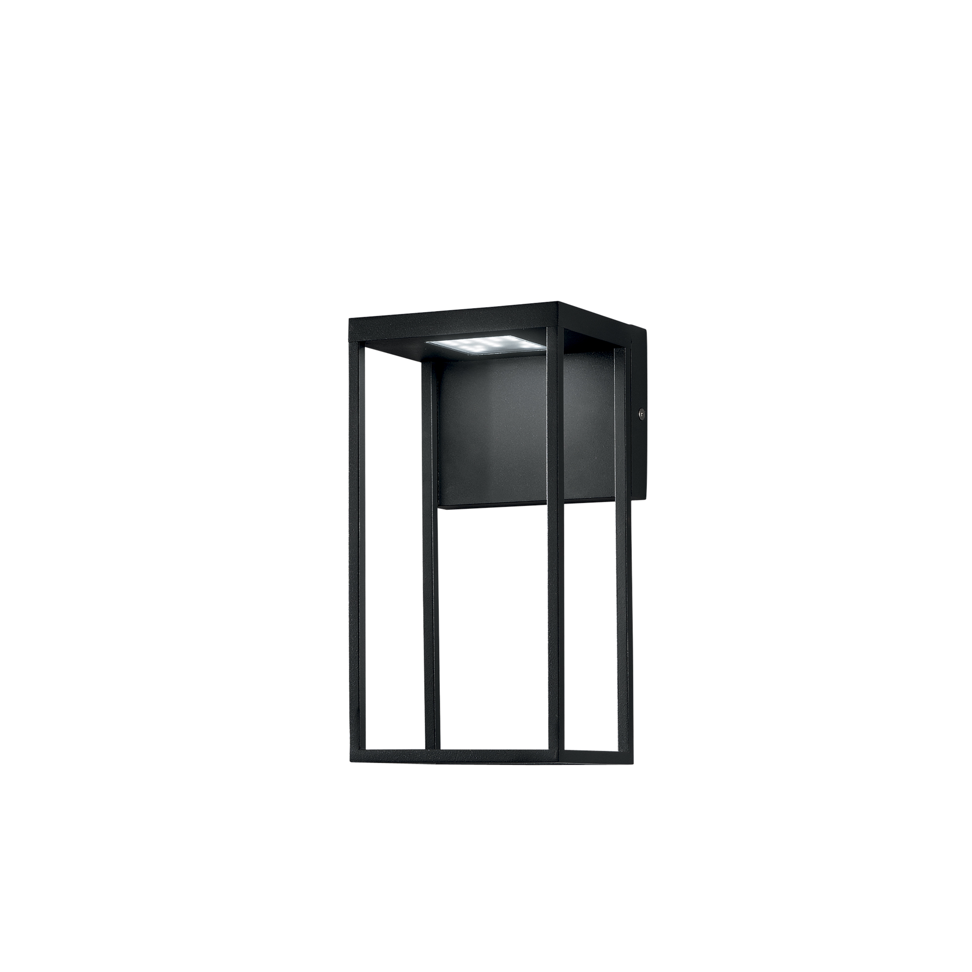 GRIS outdoor LED wall light in black aluminum, CCT - Intec