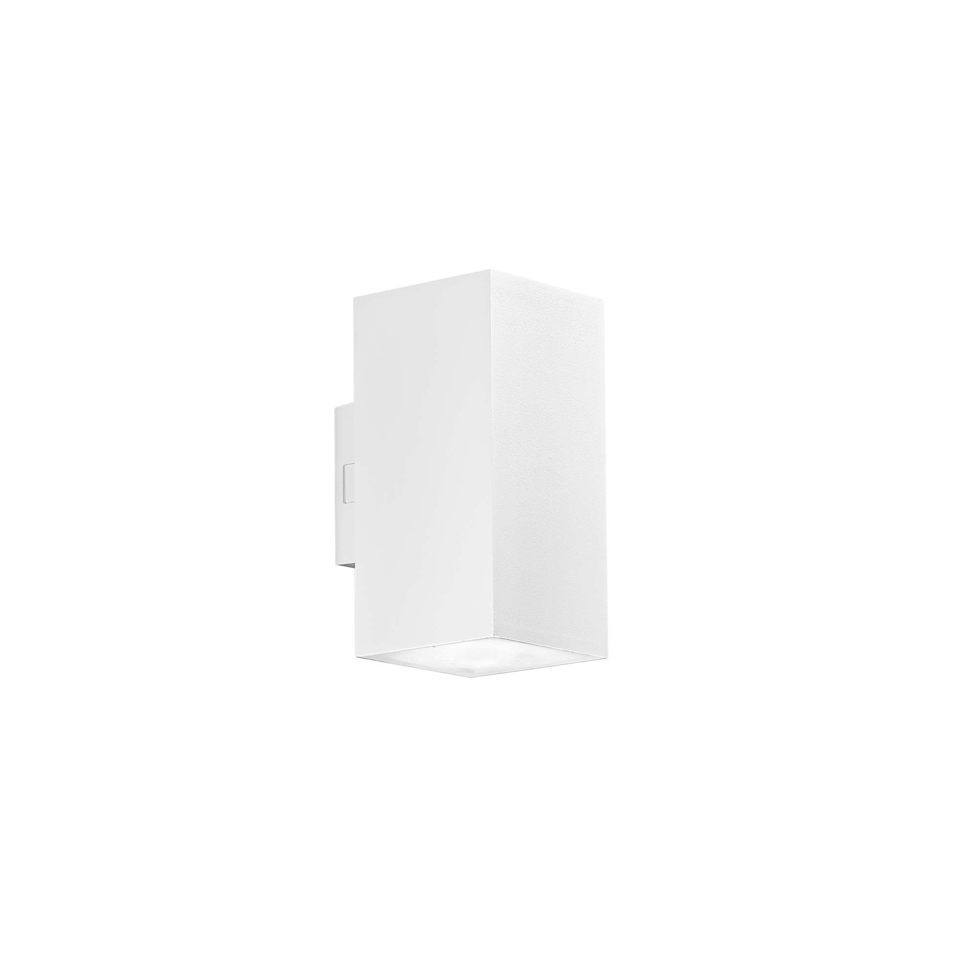 POLO square white dual-emission outdoor LED wall light CCT - Intec