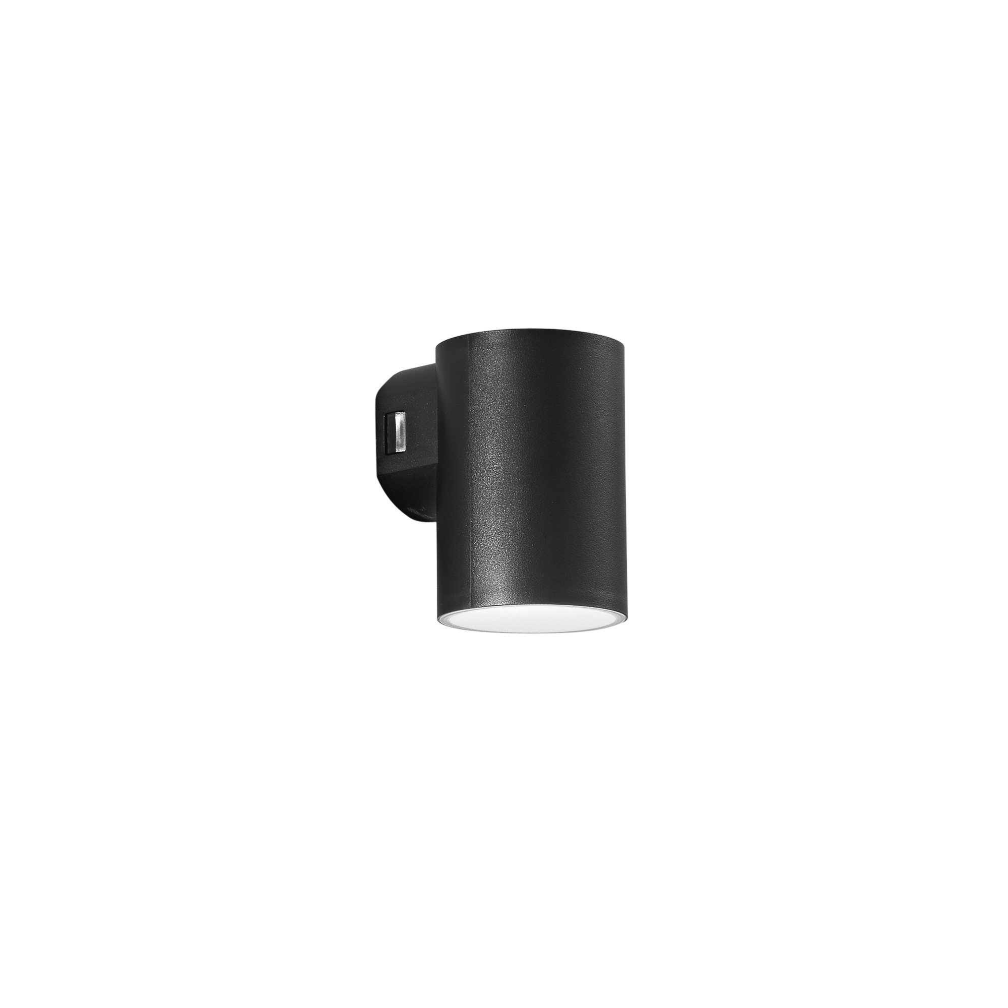 POLO round black outdoor LED wall light with CCT - Intec