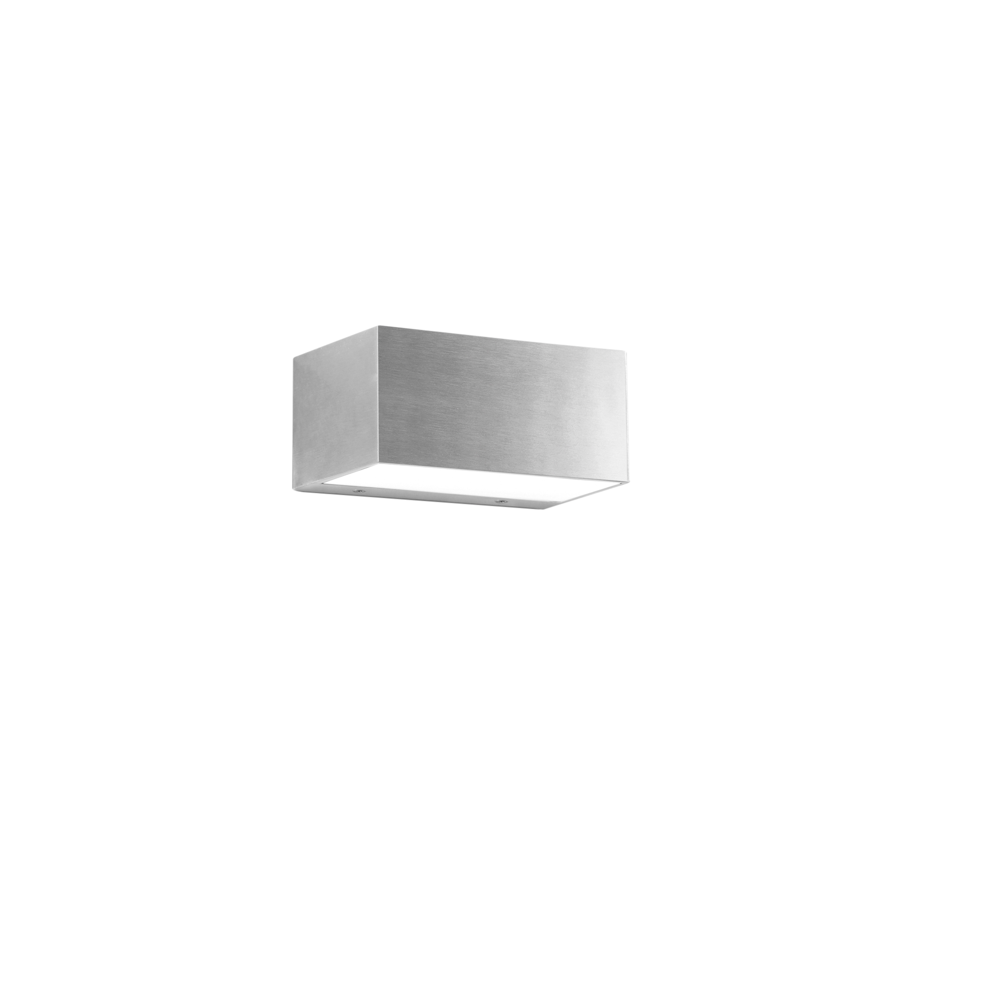APPLIQUE LED TWIN NICHEL IN ALLUMINIO 2X12W 1560LM 4000K IP54 6,5X14X8,9CM - Intec