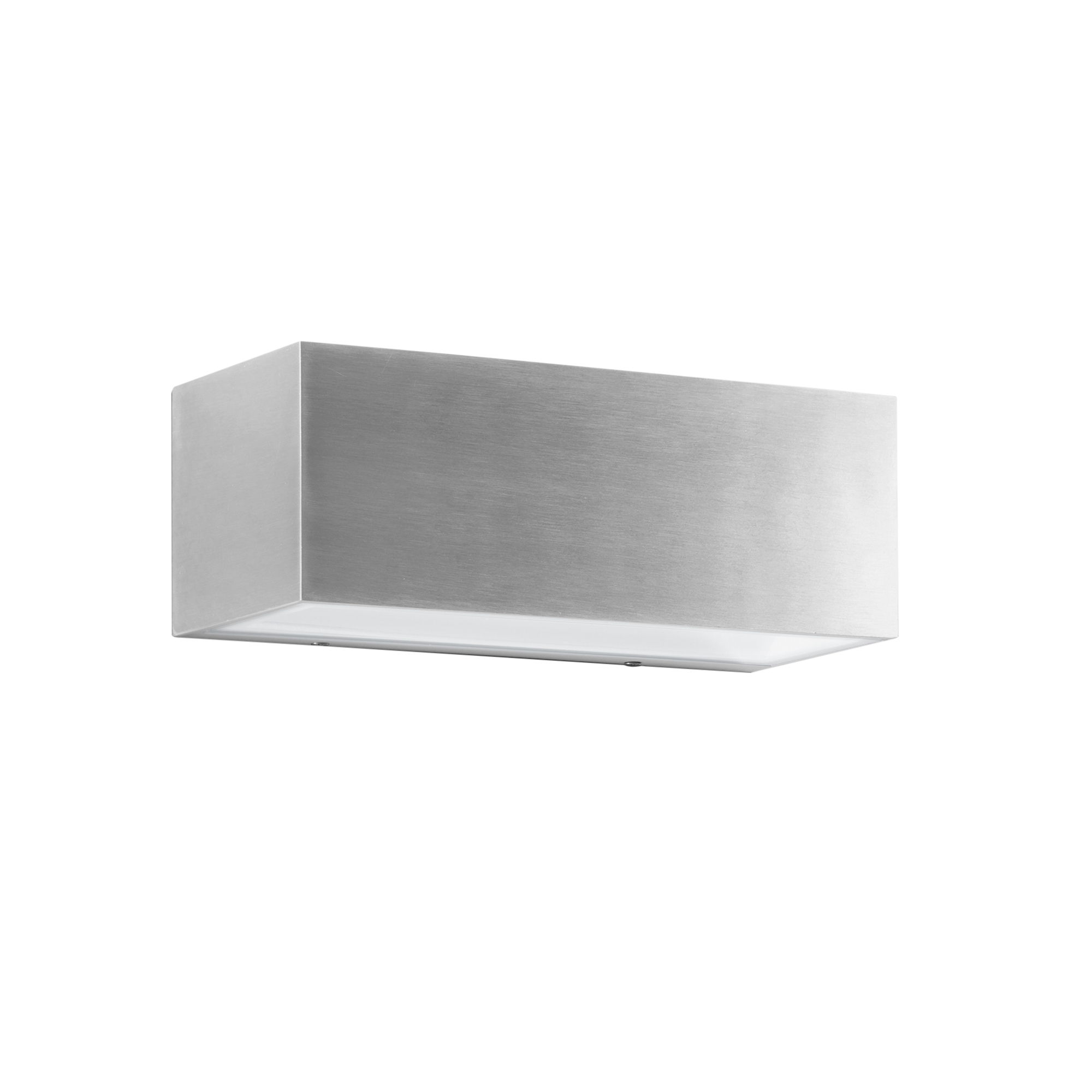 APPLIQUE LED TWIN NICHEL IN ALLUMINIO 2X40W 4440LM 4000K IP54 10,8X30X12CM - Intec