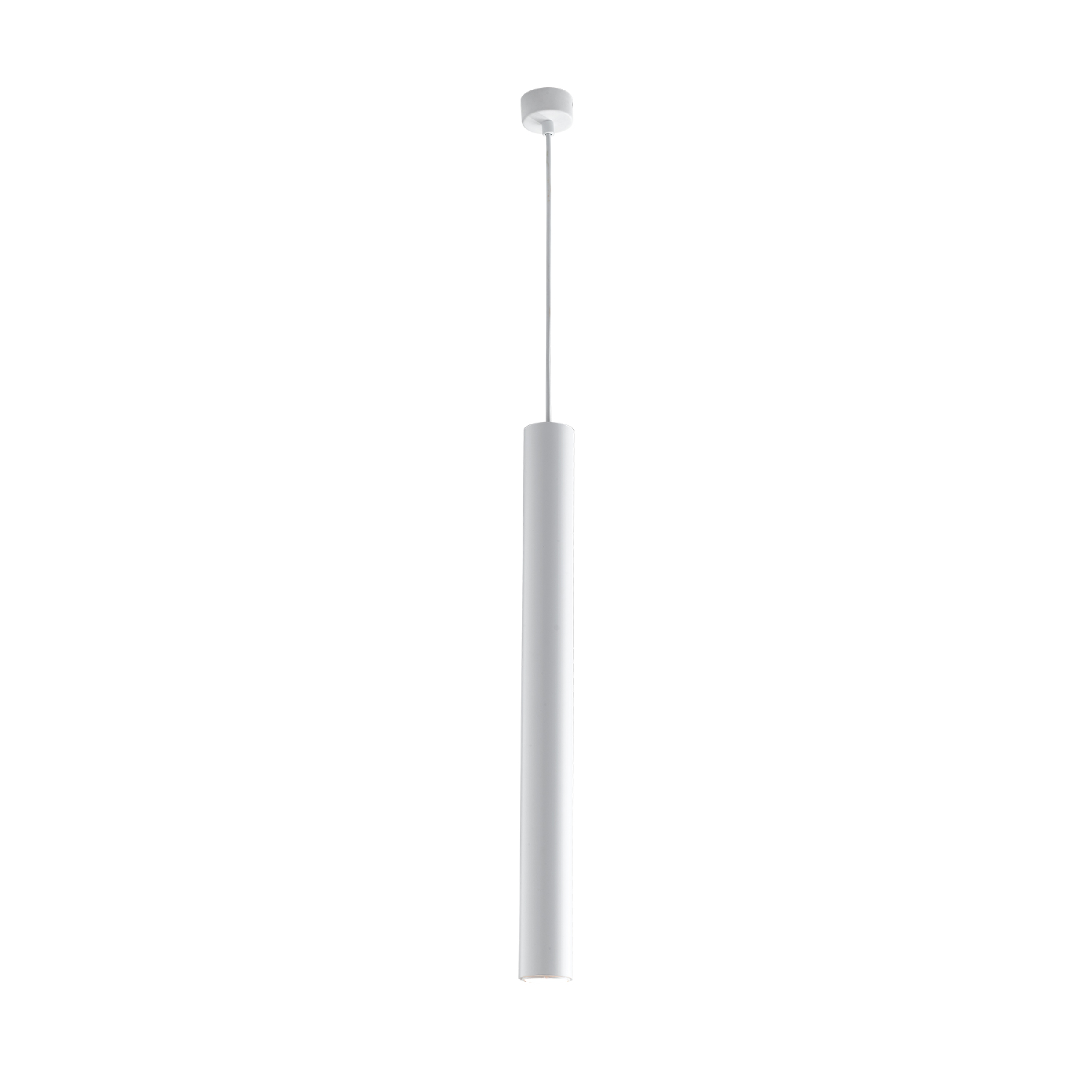 SOSPENSIONE FLUKE TONDA BIANCA 1XGU10 5,5X5,5X60CM - Luce Ambiente e Design