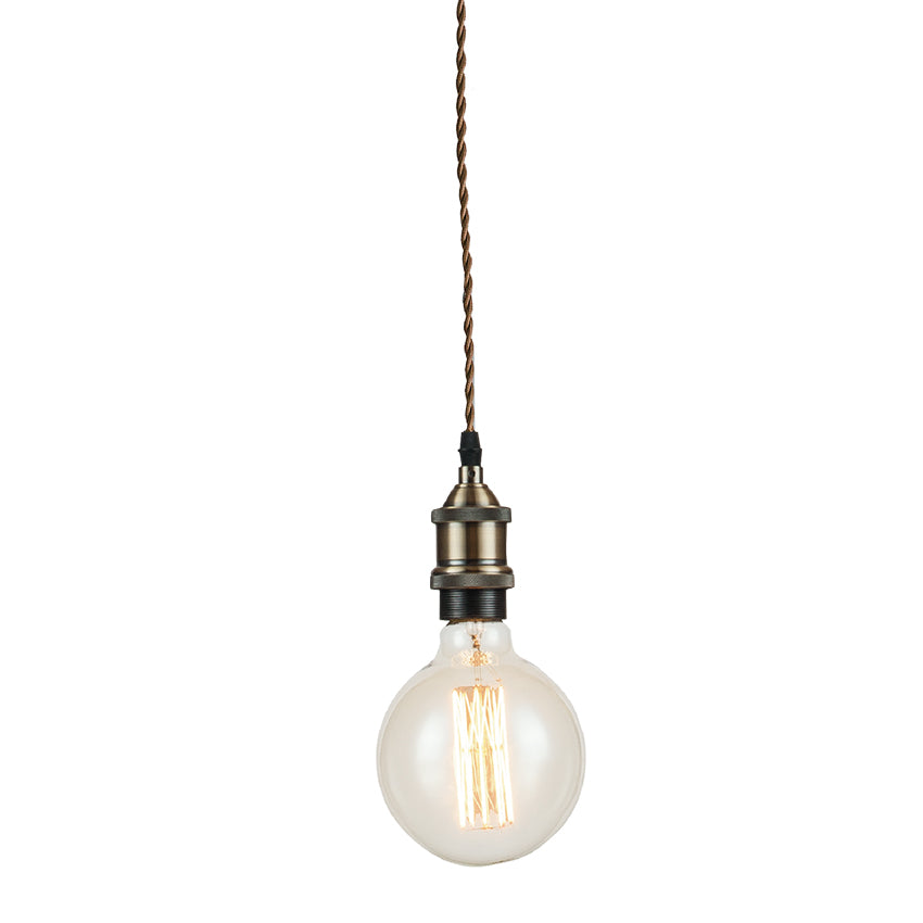 SOSPENSIONE VINTAGE RAME 1XE27 126CM - Luce Ambiente e Design