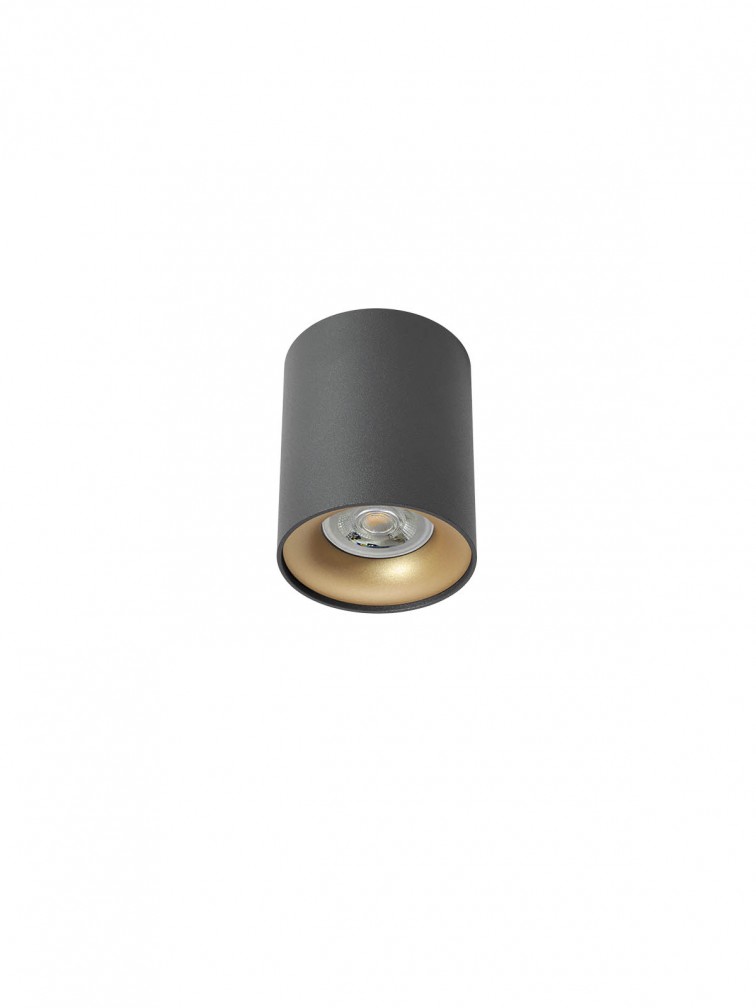 KOA Plaf Nero + Oro Anello GU10 IP20 - 230V, 50Hz - SMARTER