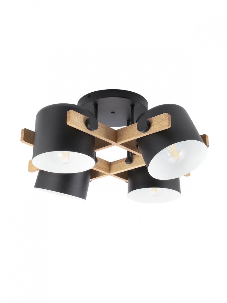 POOH Plaf Nero/Faggio E27 IP20 - 230V, 50Hz - SMARTER