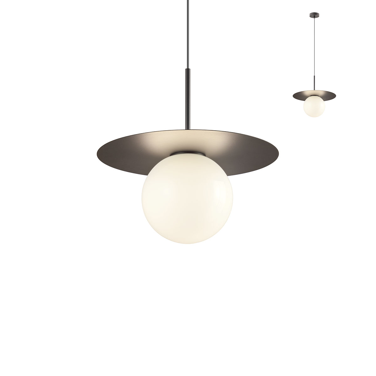 PLATO Sosp. Nero Sabb E27 IP20 - 230V, 50Hz - REDO