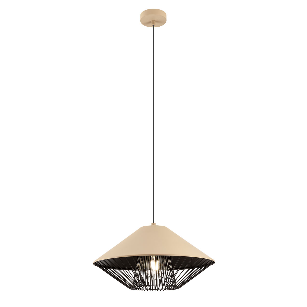 GRILL Sosp. Grigio Beige opaco E27 IP20 - 230V, 50Hz - REDO