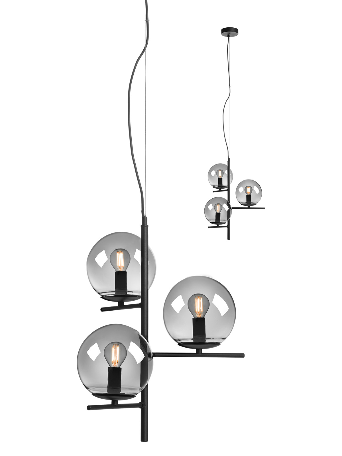BOLDY Sosp Nero/Fumè E14 IP20 - 230V, 50Hz - SMARTER