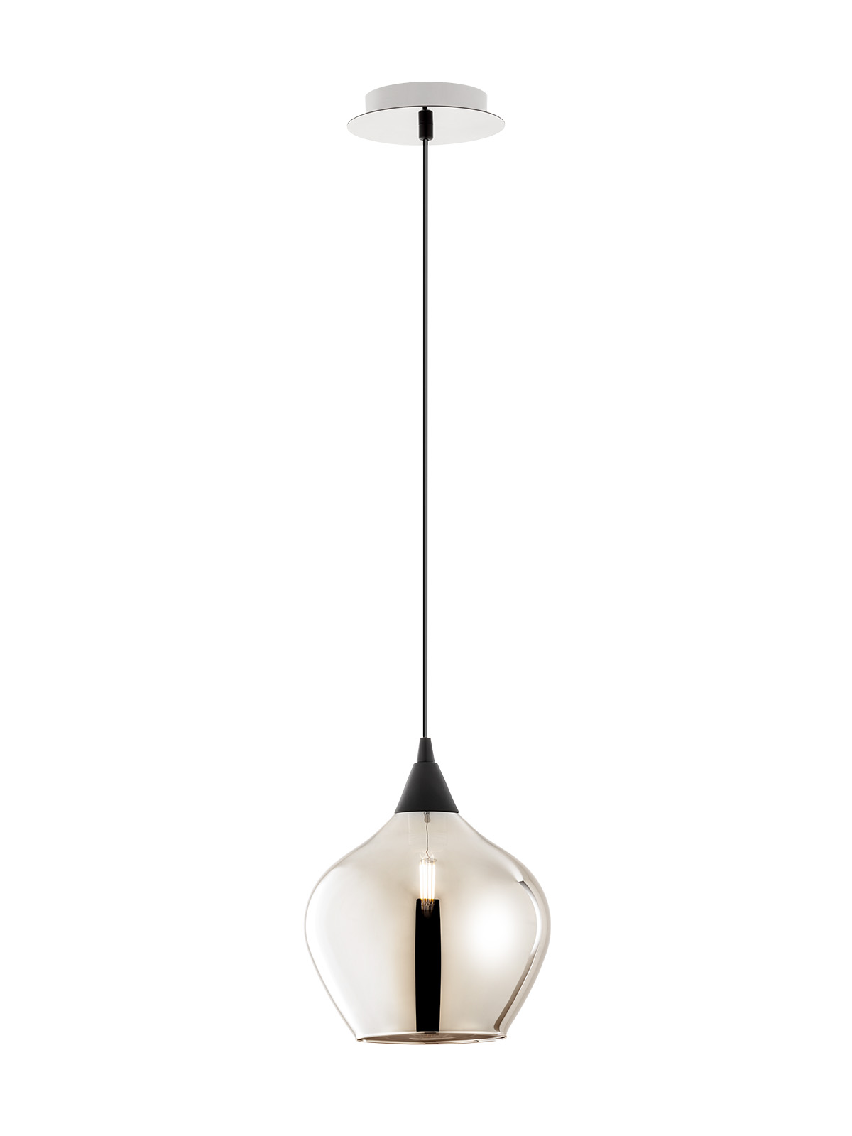 TANNER Sosp Cromato/Fumè E14 IP20 - 230V, 50Hz - SMARTER