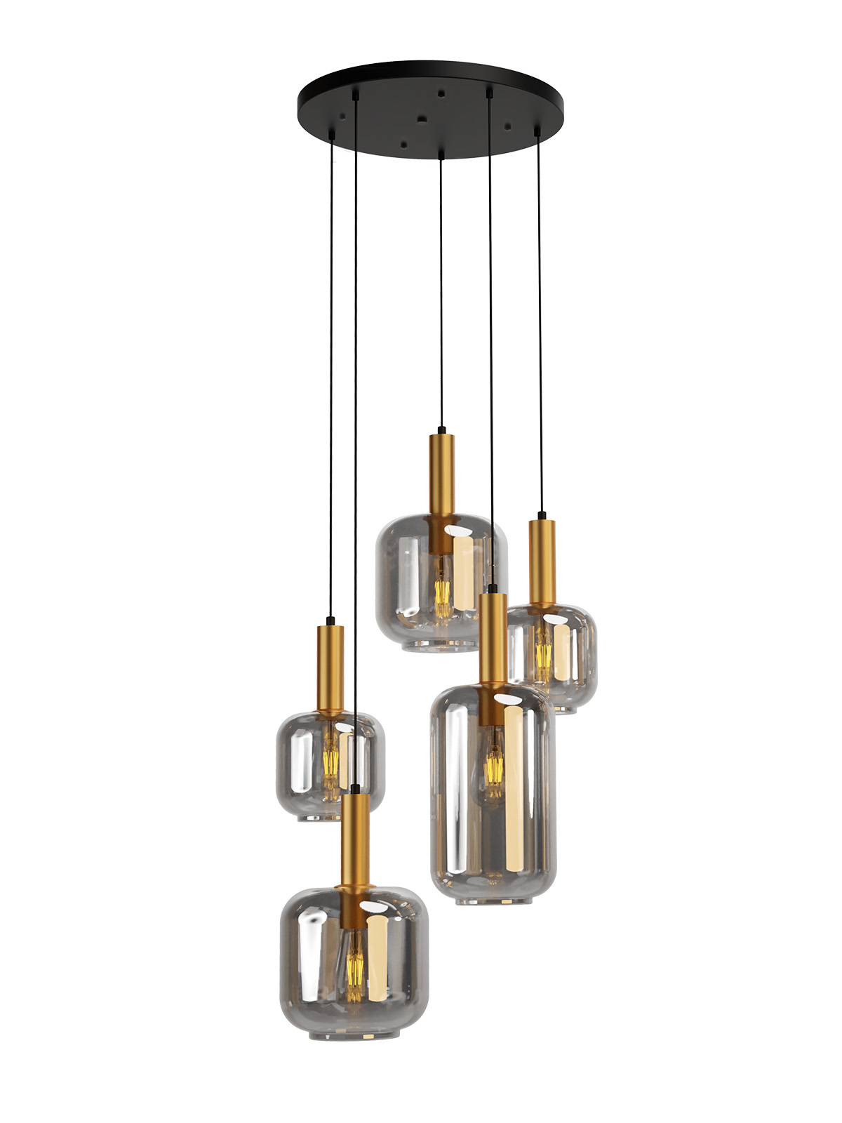 BRINA Sosp Nero/Oro E27 IP20 - 230V, 50Hz - SMARTER