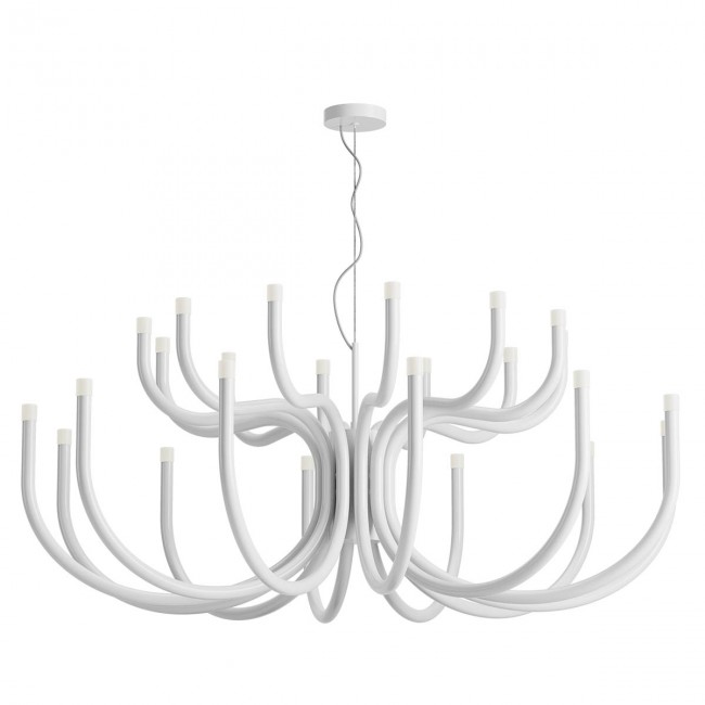 LUXOR Lampadario Bianco lucid 3000K 108W - 220-240V, 50/60Hz - REDO