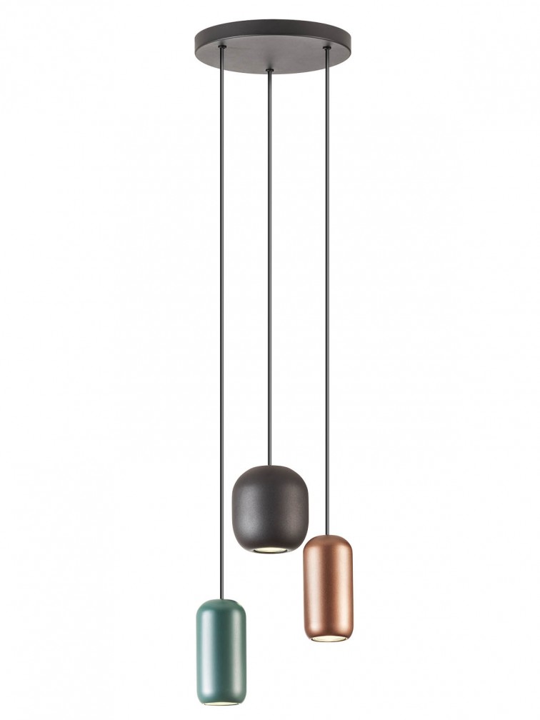 BOOM Sosp Nero/Verde/Brown GU10 IP20 - 230V, 50Hz - SMARTER
