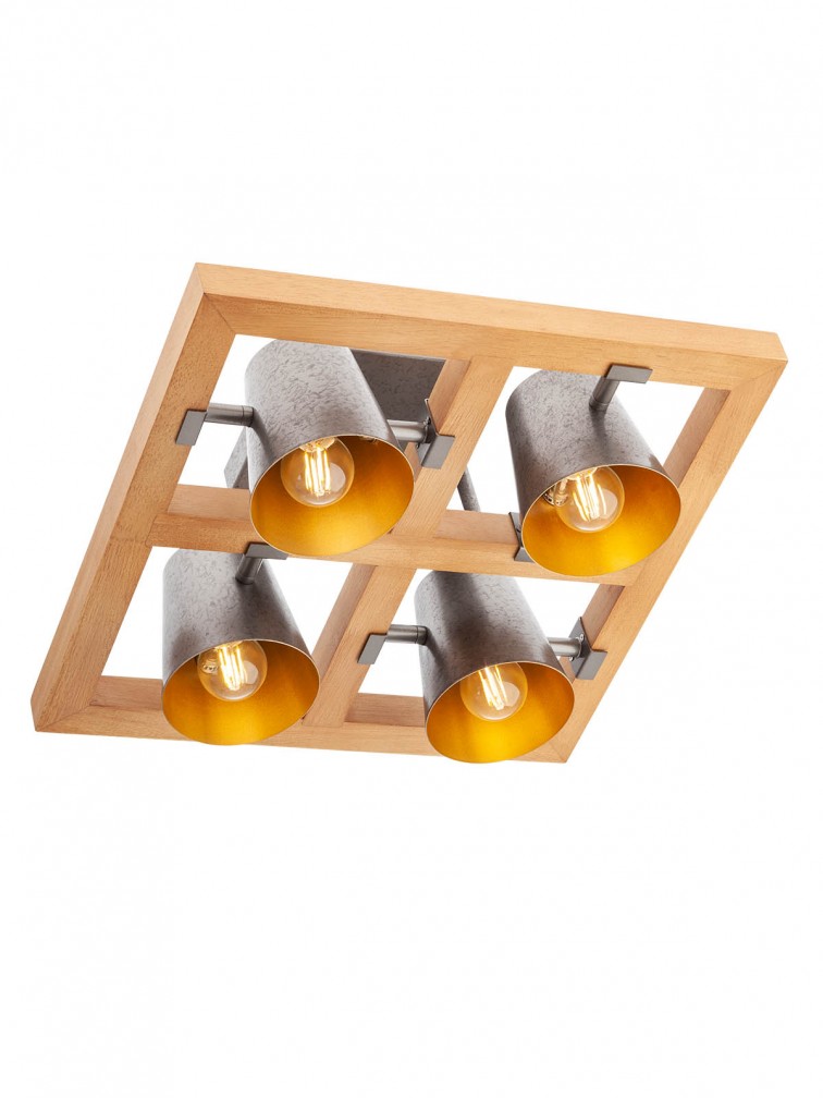 OAKER Plaf Argento antico E14 IP20 - 230V, 50Hz - SMARTER