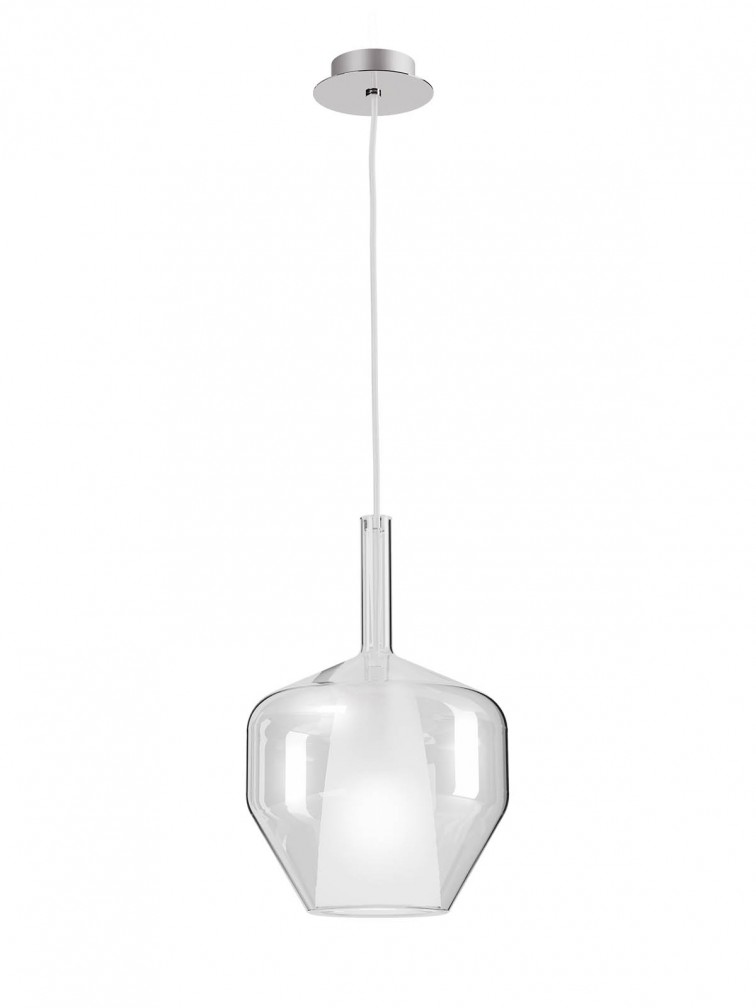 TRESOR Sosp Trasparente/Cromato E27 IP20 - 230V, 50Hz - SMARTER