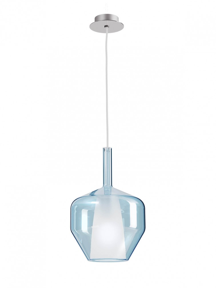 TRESOR Sosp Blu/Cromato E27 IP20 - 230V, 50Hz - SMARTER