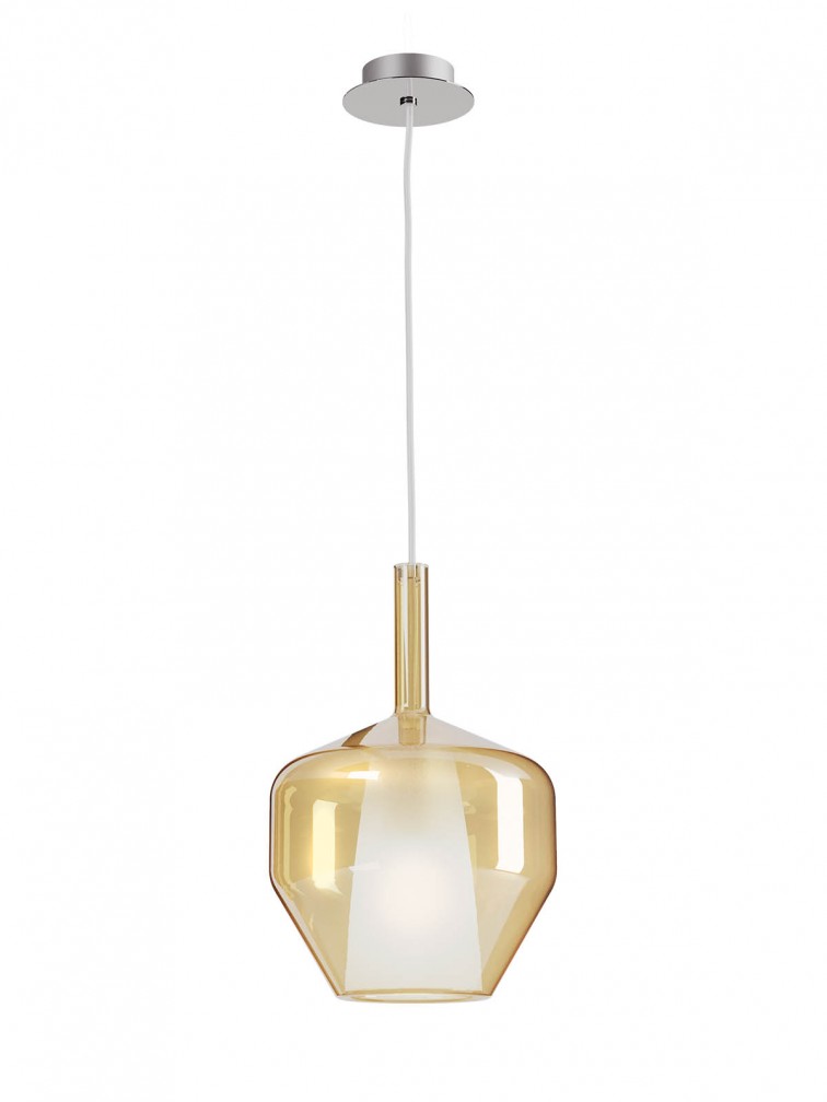 TRESOR Sosp Ambra/Cromato E27 IP20 - 230V, 50Hz - SMARTER