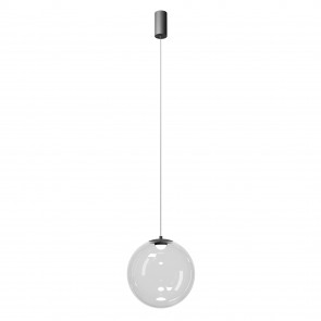 IRIDES Sosp Nero/Traspar. D30 2700K 12W - 220-240V, 50/60Hz - REDO
